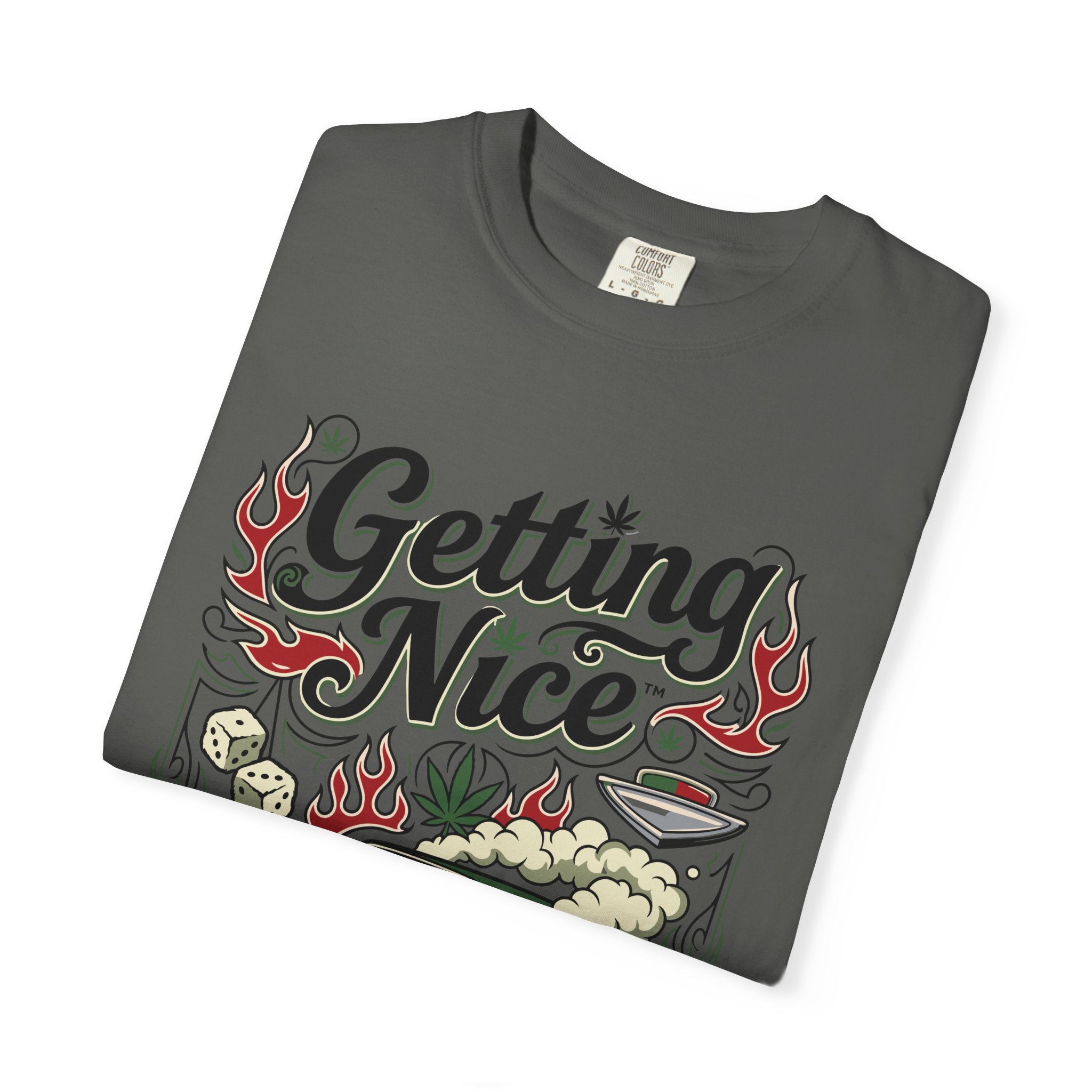 Getting Nice™ Lowrider T-Shirt — Cannabis Car Culture Graphic Tee - Image 31
