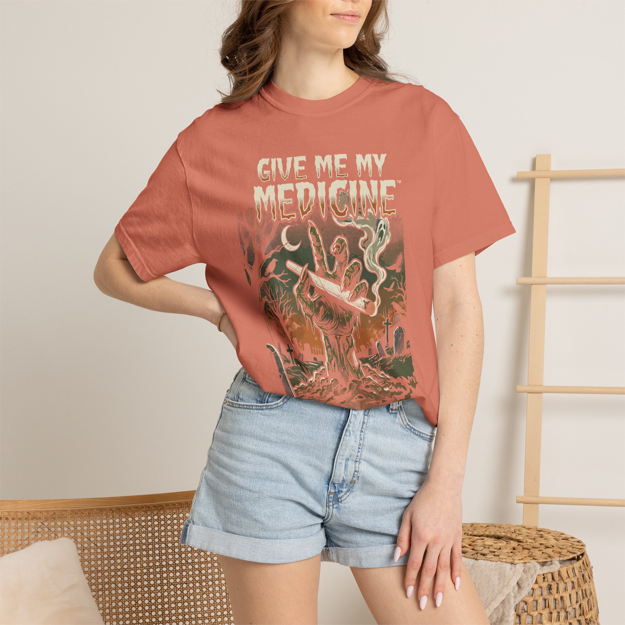 Give Me My Medicine™ Retro Horror Surf Band Tee - Image 8