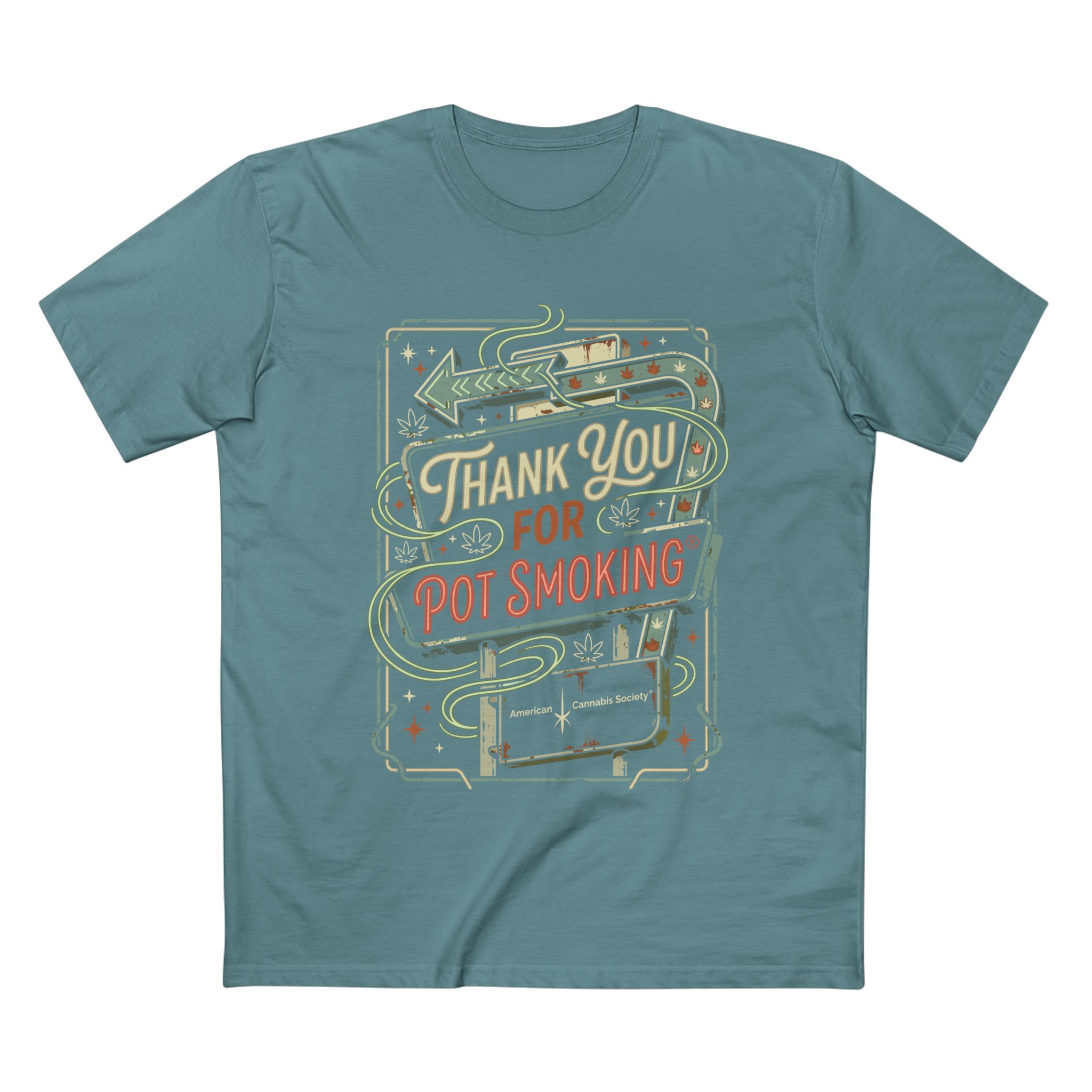 Thank You for Pot Smoking T-Shirt – Retro Cannabis Graphic Tee - Image 49