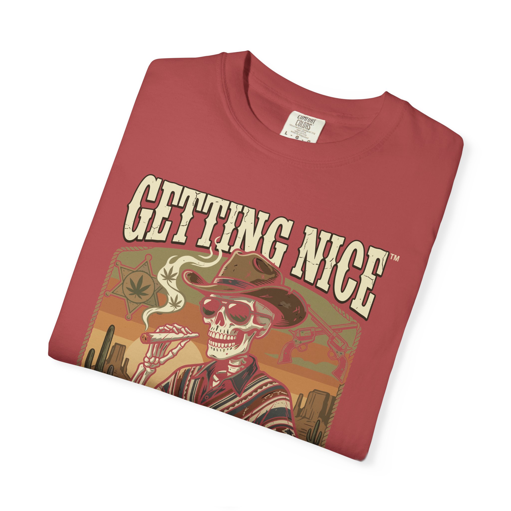 Getting Nice™ Skull T-Shirt — Retro Western Skeleton Graphic Tee - Image 59