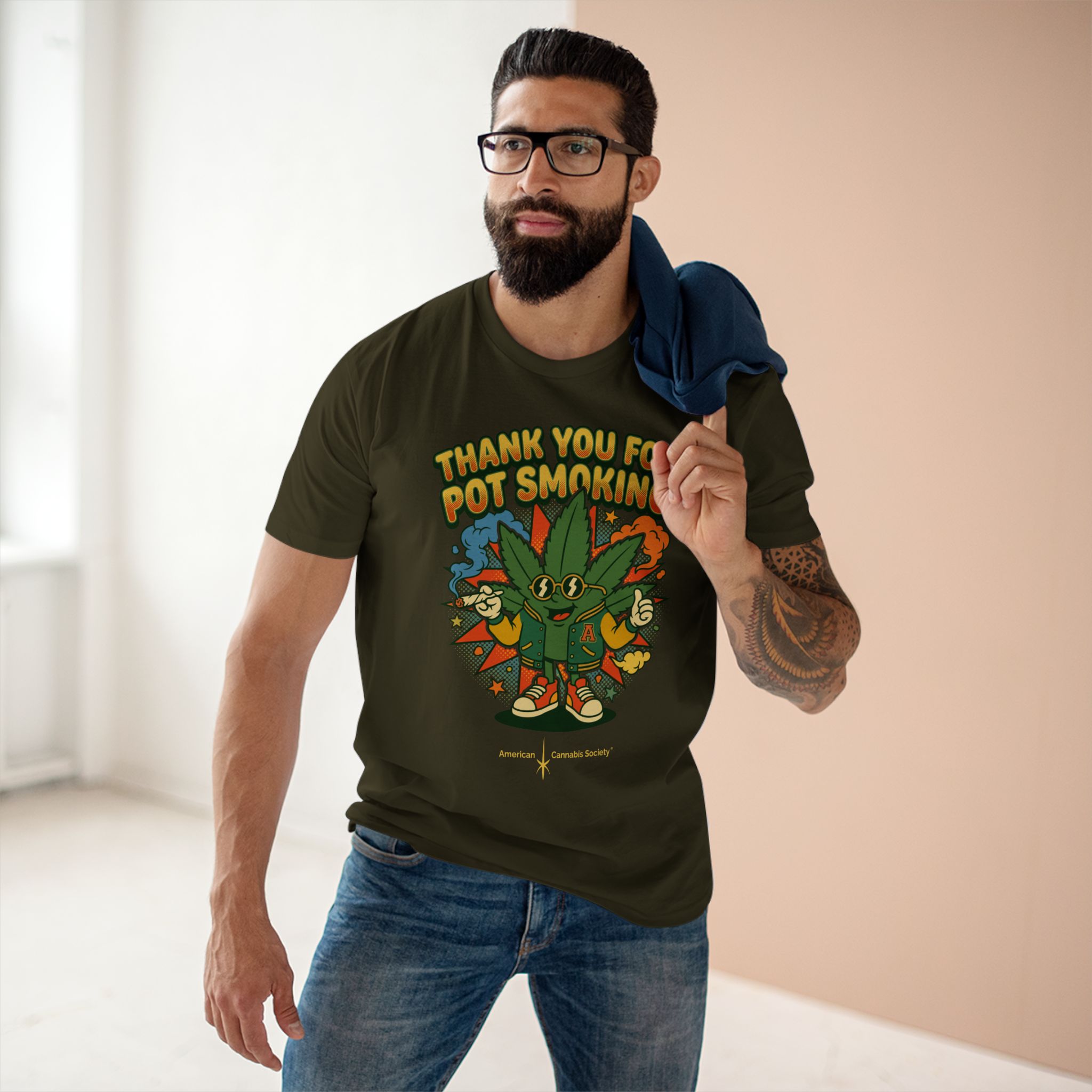Thank You for Pot Smoking® T-Shirt — Retro Cannabis Graphic Tee - Image 35