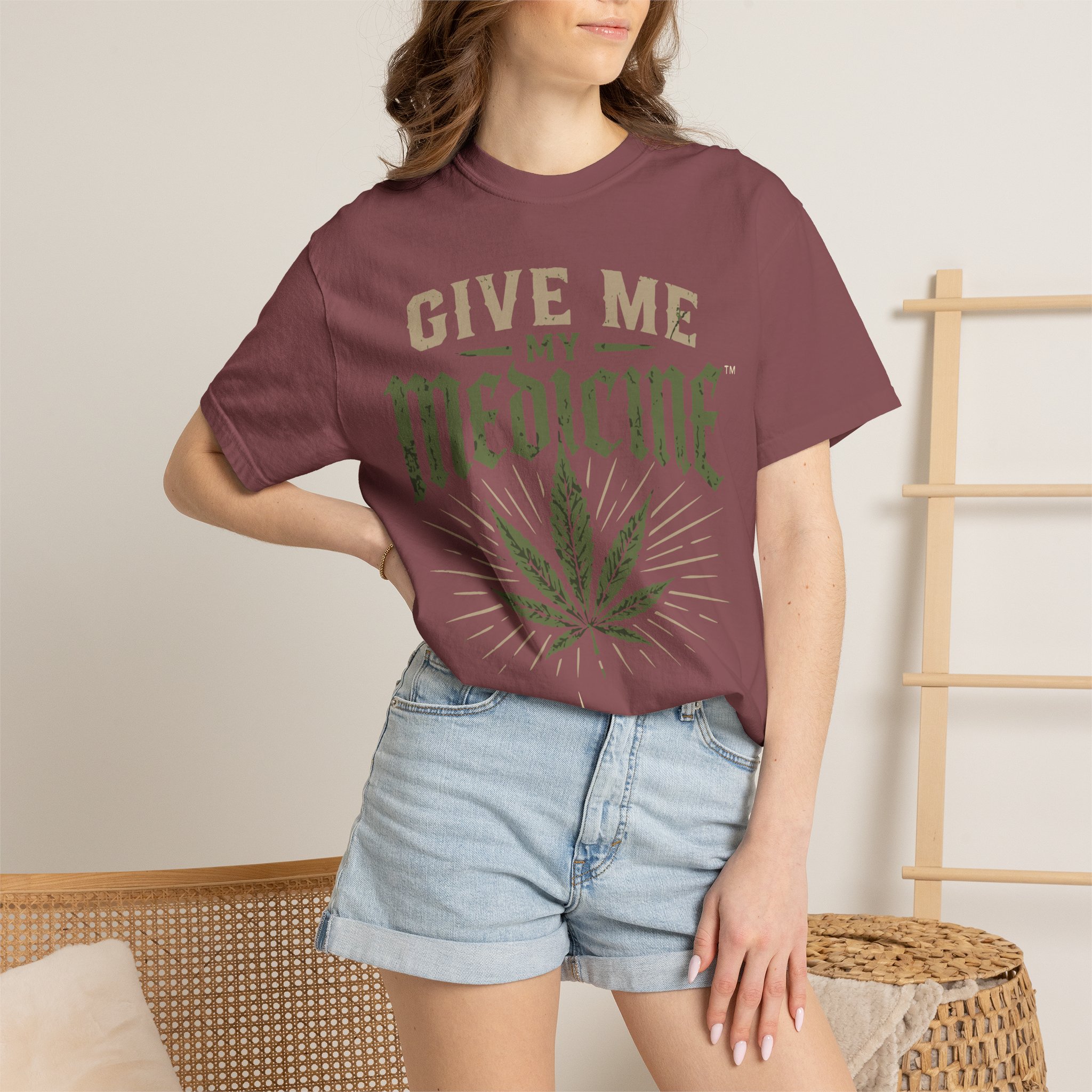 Give Me My Medicine T-Shirt — Cannabis Leaf Medical Marijuana Tee - Image 16