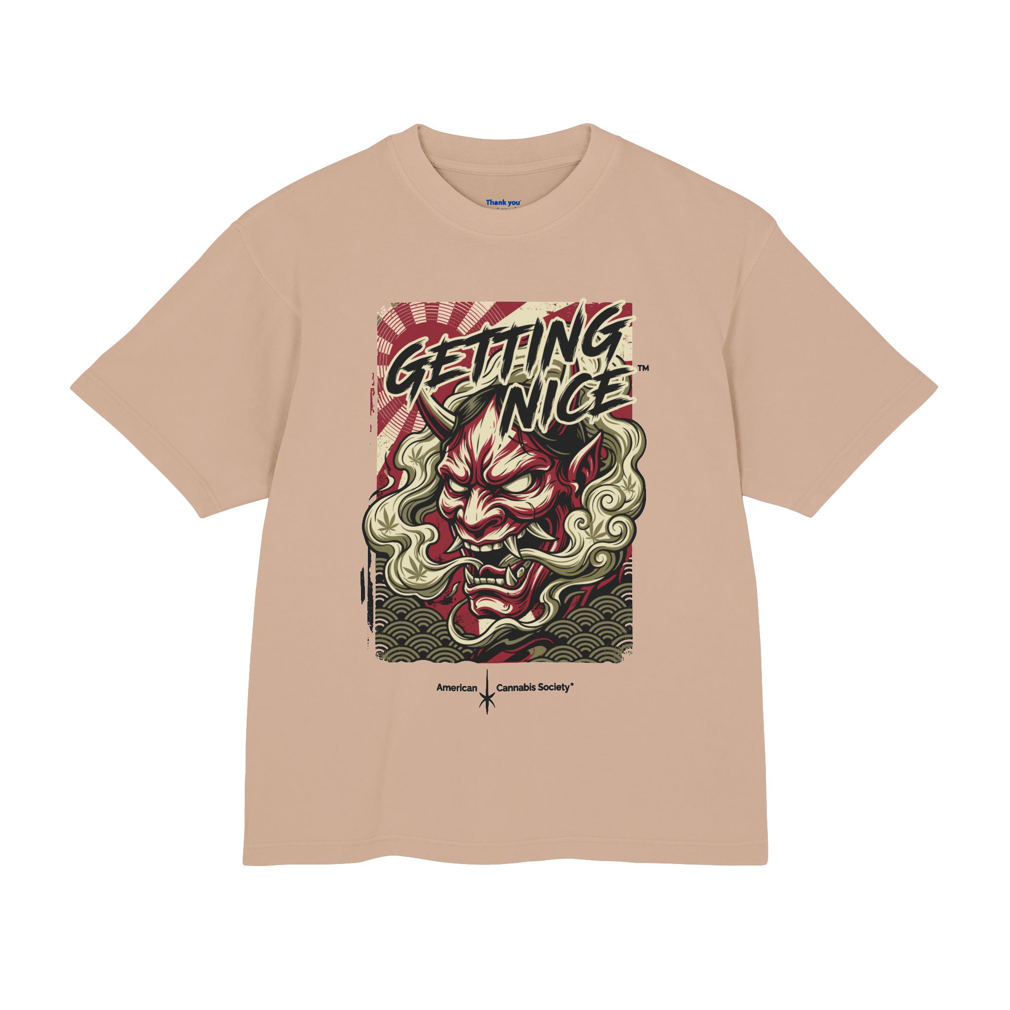 Getting Nice Oni Graphic Tee — Japanese Demon Mask Streetwear Shirt - Image 25