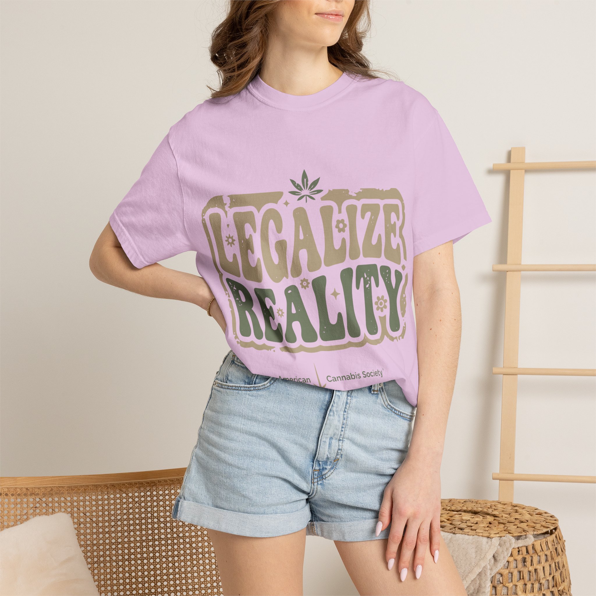 American Cannabis Society® “Legalize Reality” T-Shirt — Retro Cannabis Advocacy Graphic Tee - Image 52