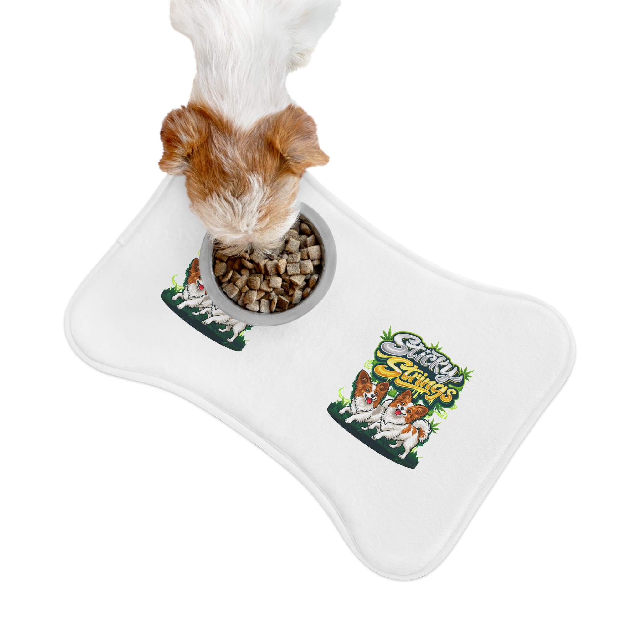 Sticky Strings™ Pet Feeding Mat — Cute Dog Graphic Placemat - Image 2