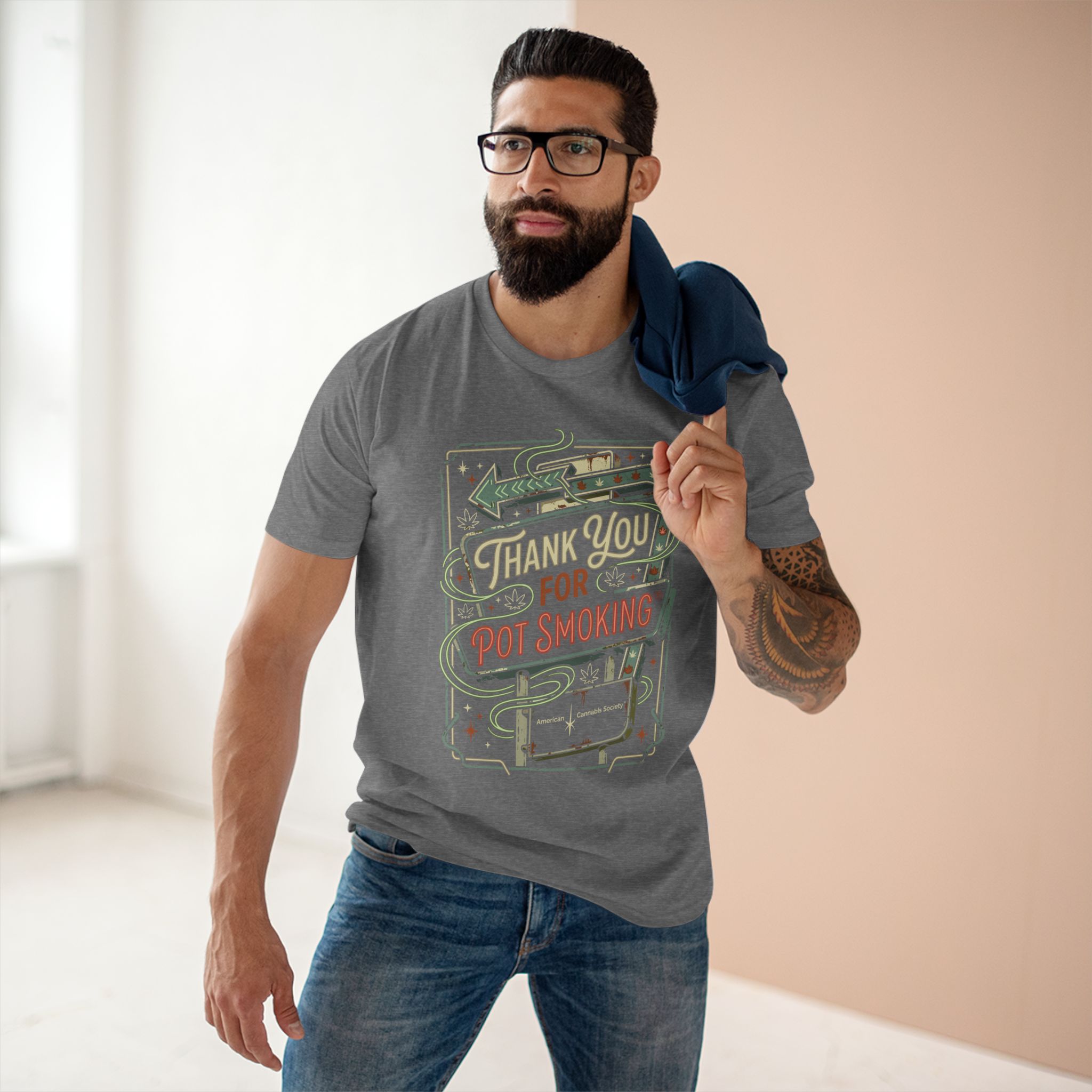 Thank You for Pot Smoking T-Shirt – Retro Cannabis Graphic Tee - Image 31