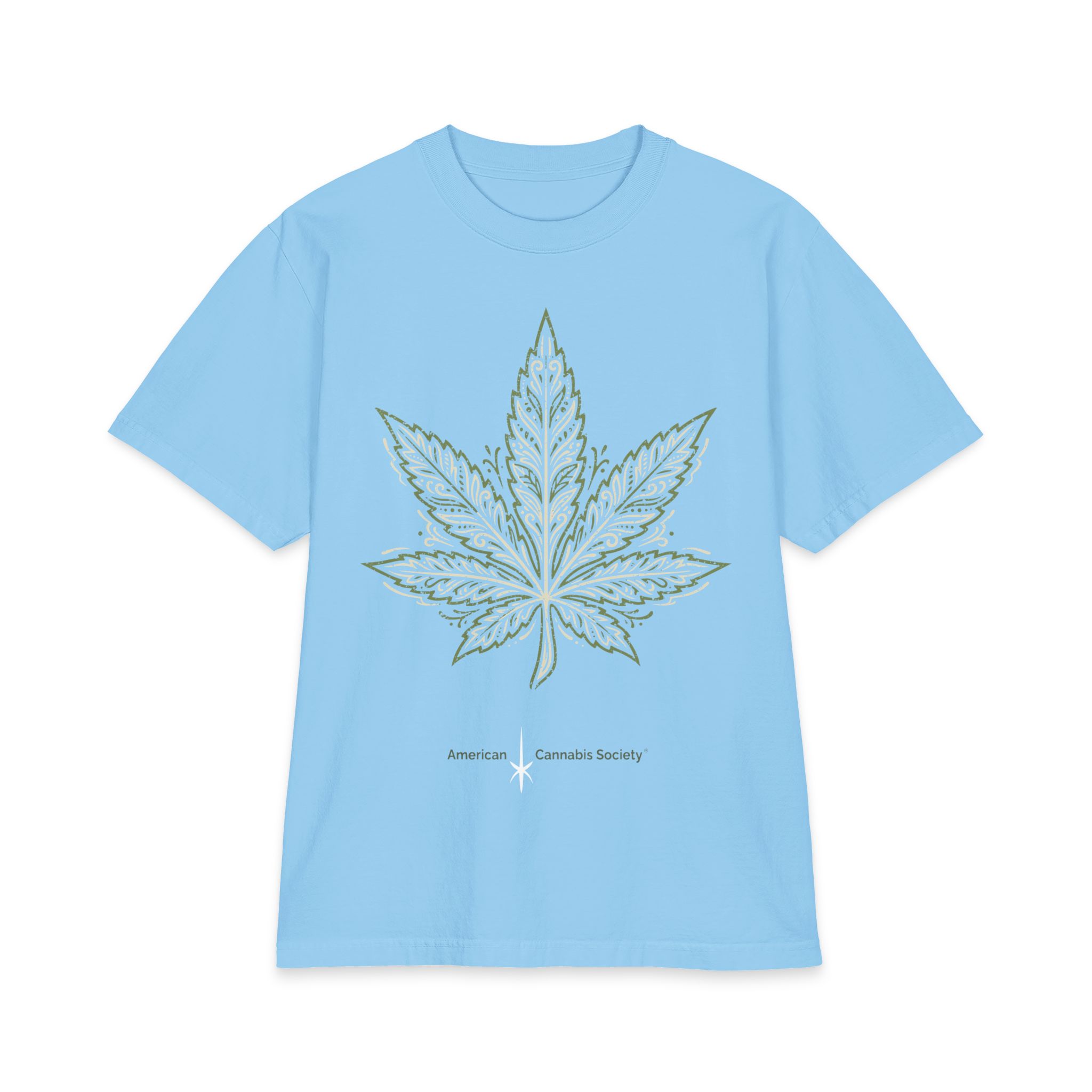Leaf Mandala T‑Shirt — Ornate Cannabis Leaf Graphic Tee - Image 13