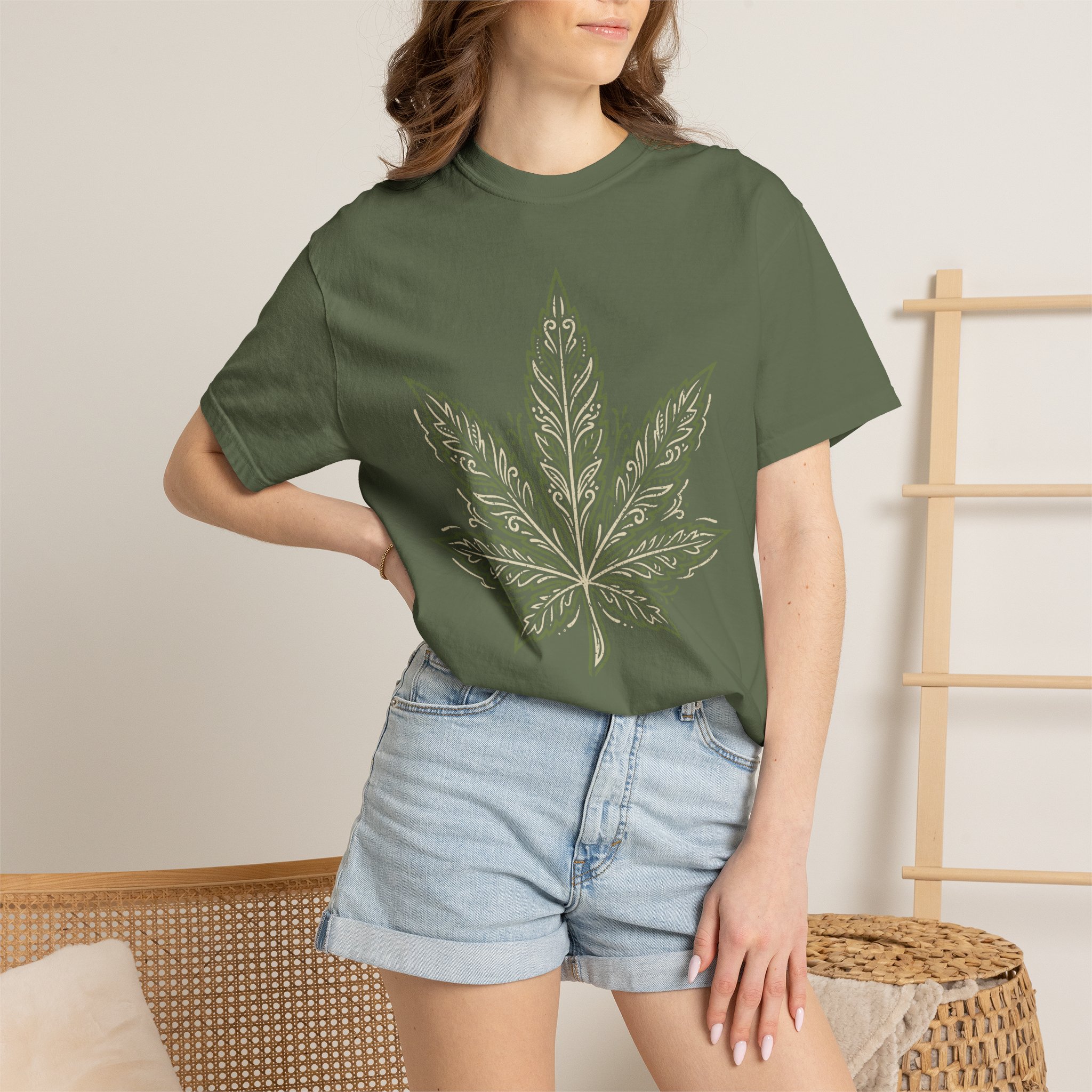 Cannabis Leaf Graphic T-Shirt – American Cannabis Society® Minimal Tee - Image 40