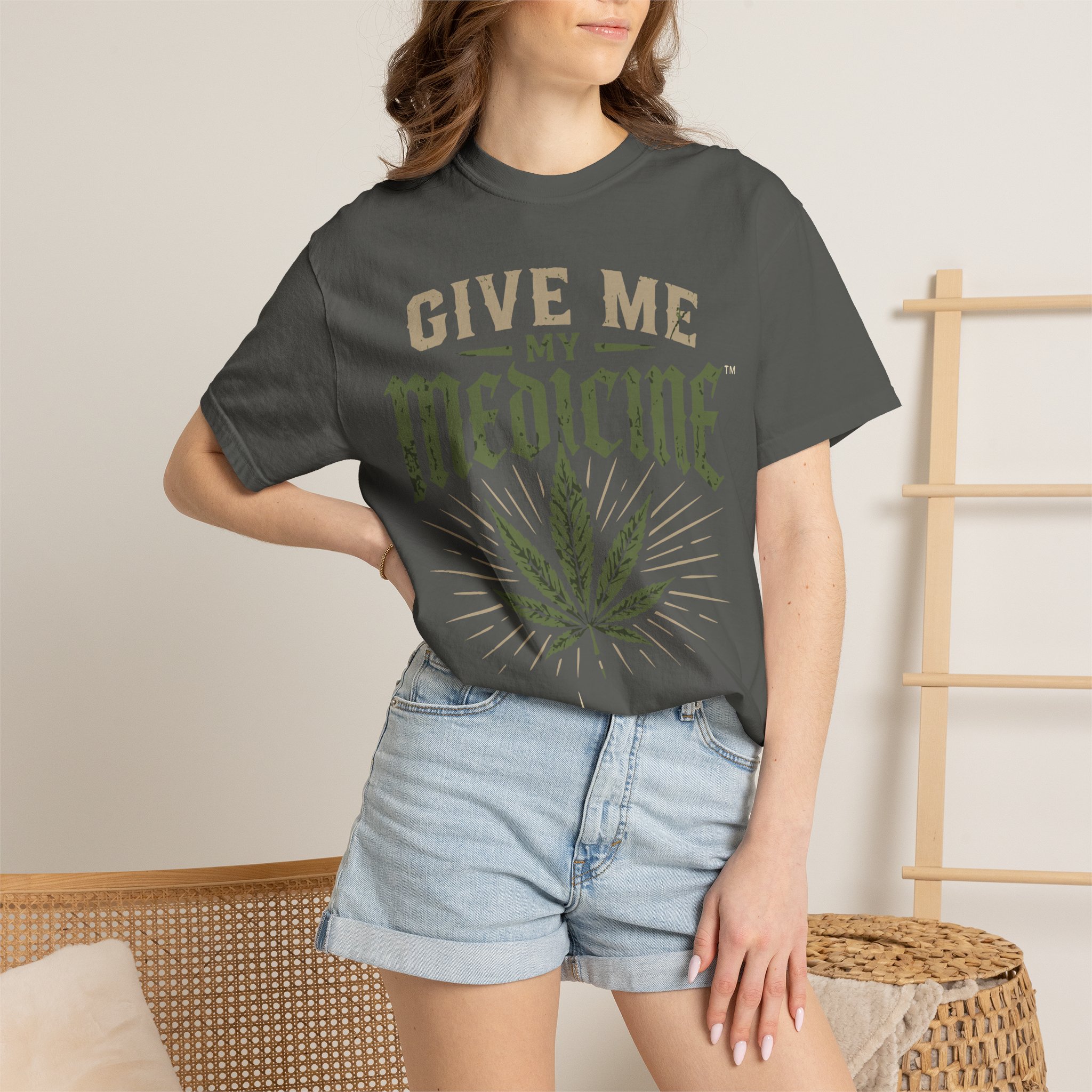 Give Me My Medicine T-Shirt — Cannabis Leaf Medical Marijuana Tee - Image 32