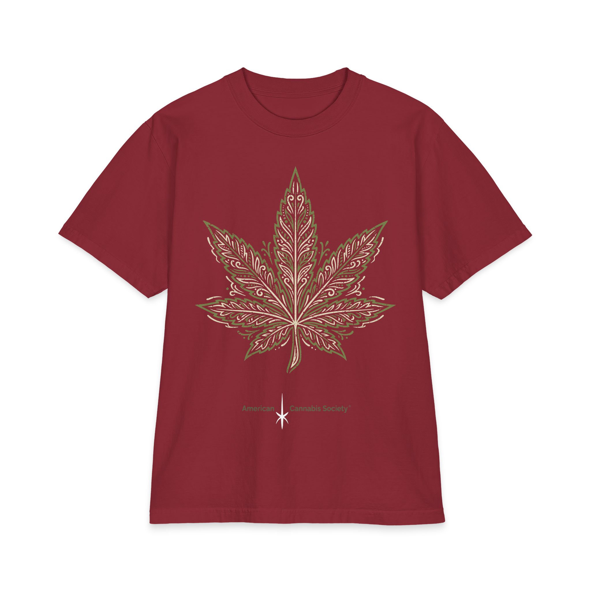 Leaf Mandala T‑Shirt — Ornate Cannabis Leaf Graphic Tee - Image 21