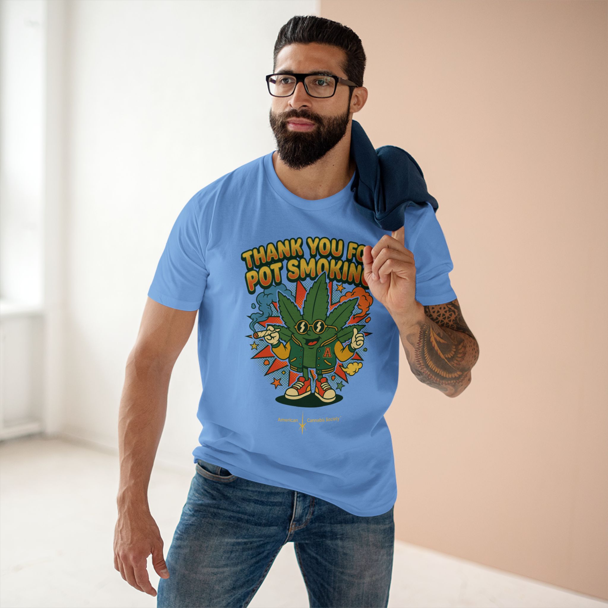Thank You for Pot Smoking® T-Shirt — Retro Cannabis Graphic Tee - Image 51
