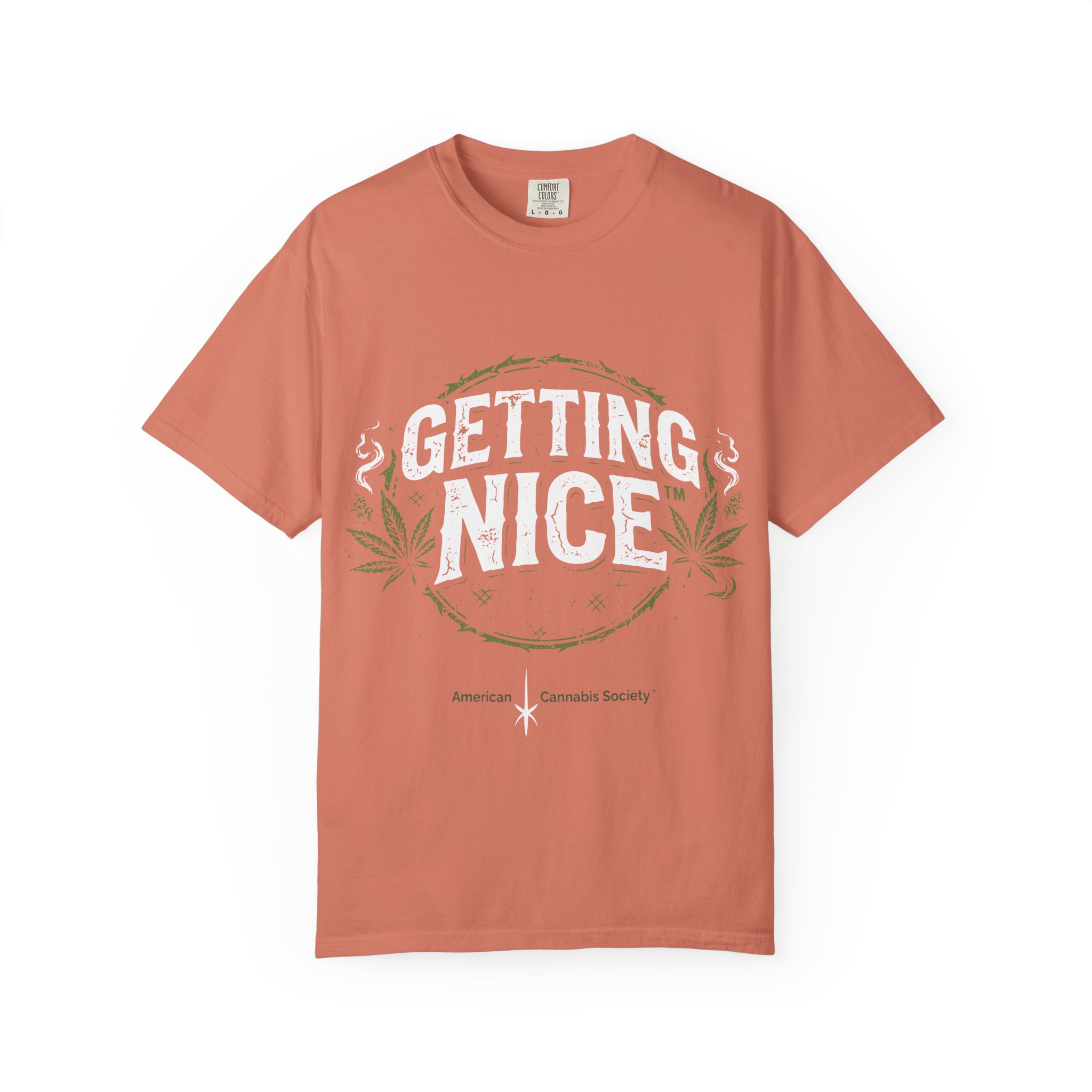 Cannabis Leaf Vintage Logo T-Shirt — American Cannabis Society® Garment-Dyed Tee - Image 5