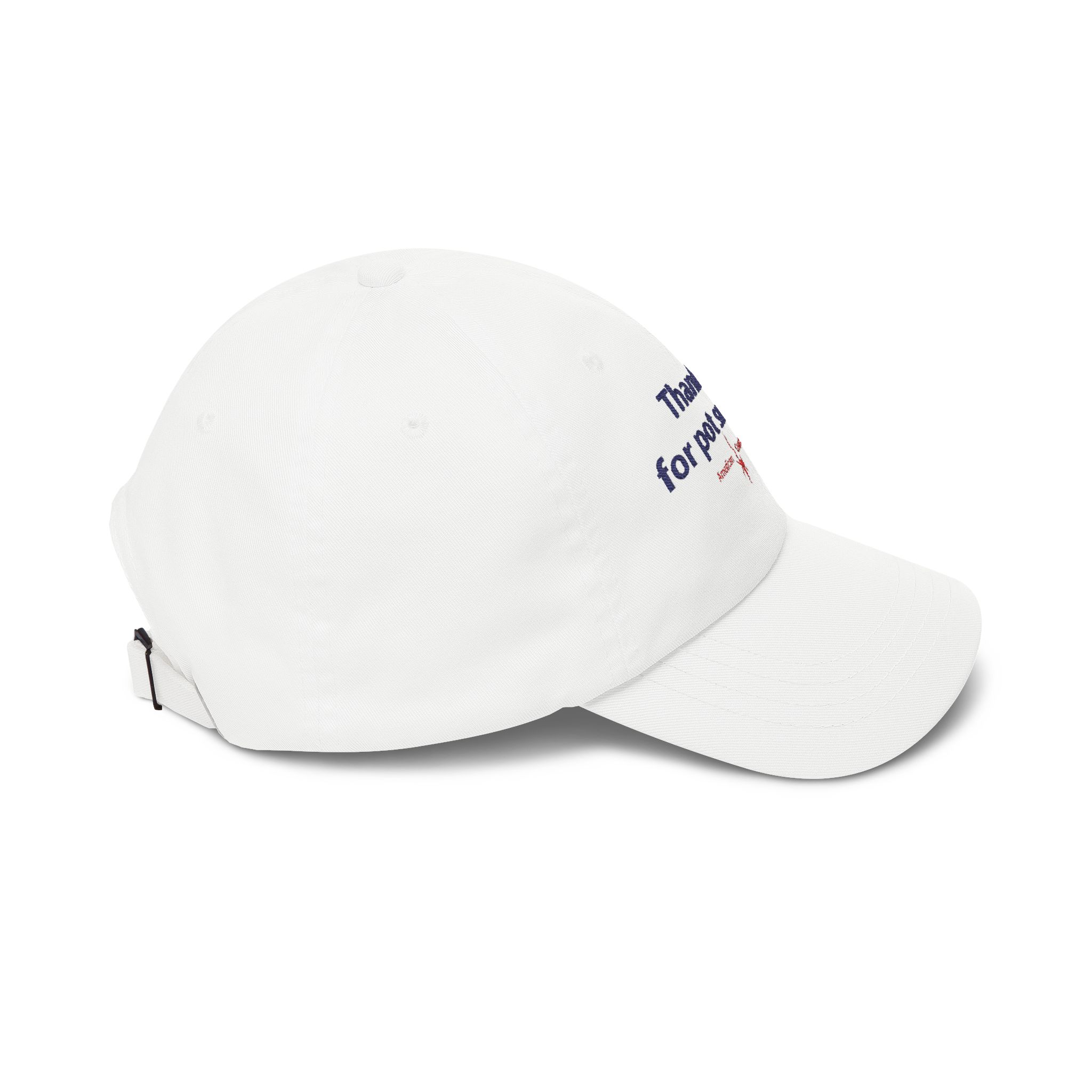 Thank You for Pot Smoking® Classic Dad Cap — Embroidered Cannabis Slogan Hat | Yupoong by GreenRX™ | American Cannabis Society® Approved - Image 4