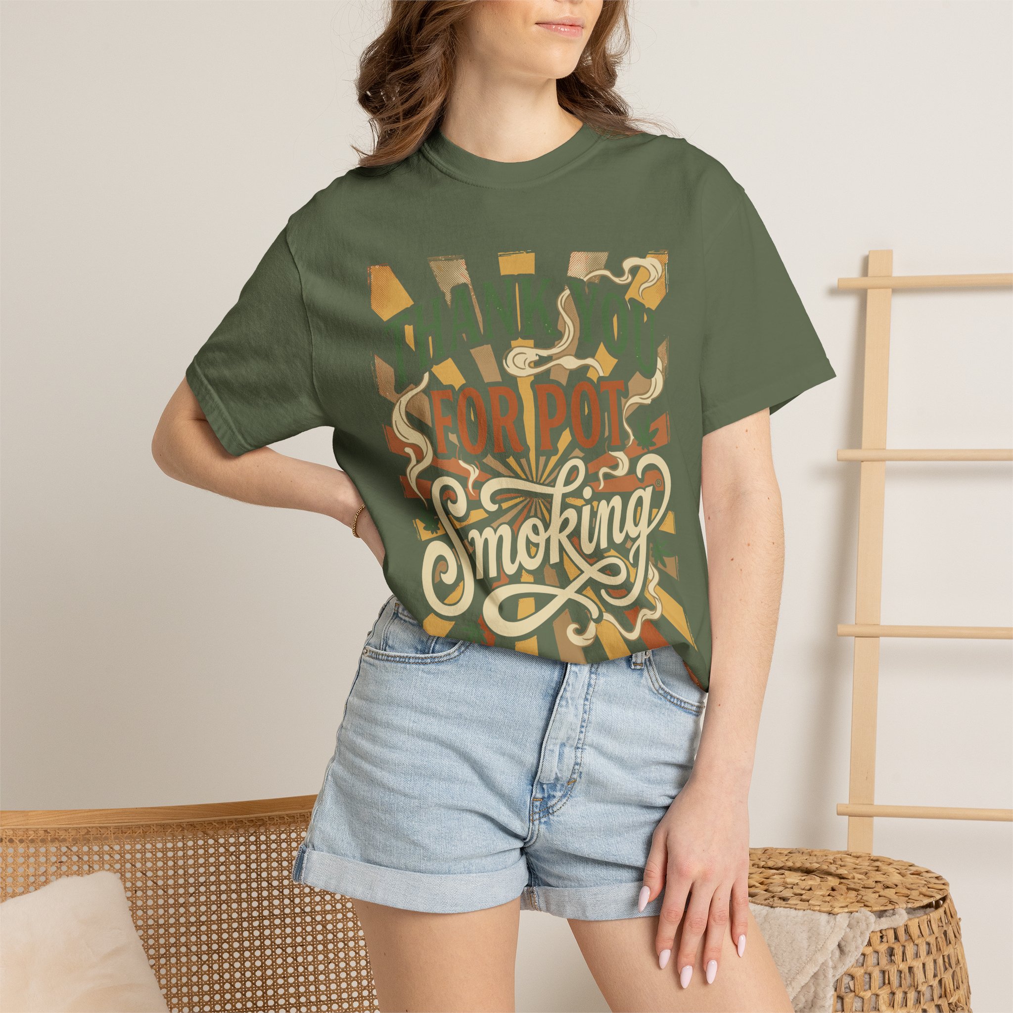Thank You For Pot Smoking® T-Shirt — Vintage Cannabis Graphic Tee - Image 36