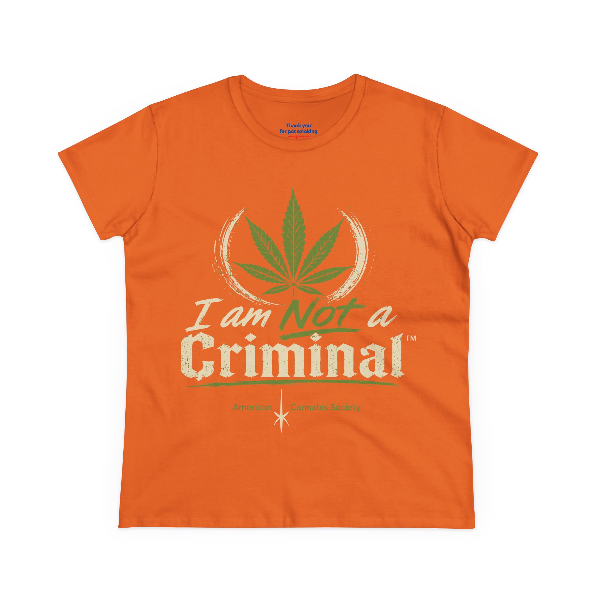 Women's Tee — "I Am Not a Criminal" Cannabis Leaf Graphic - Image 13