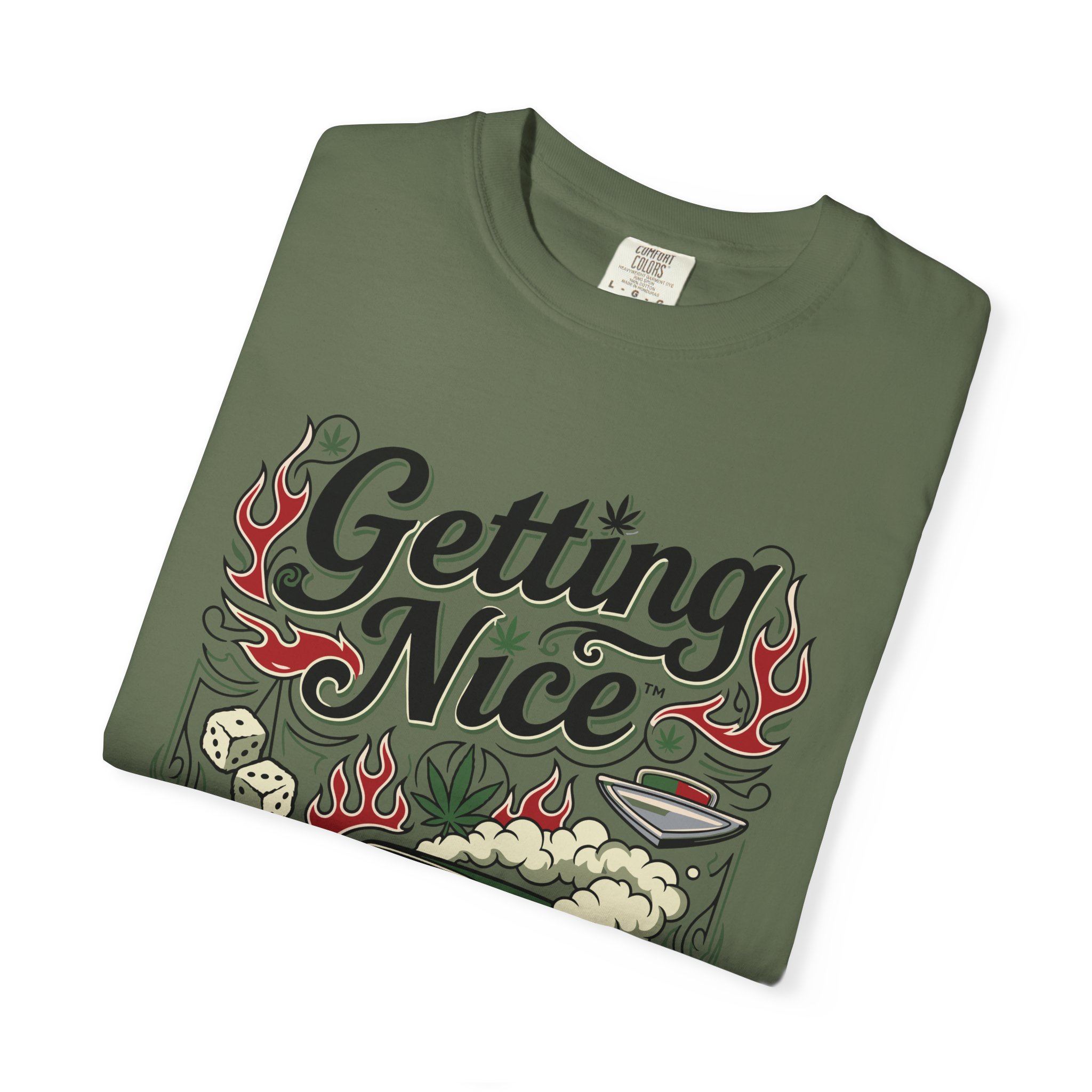 Getting Nice™ Lowrider T-Shirt — Cannabis Car Culture Graphic Tee - Image 39