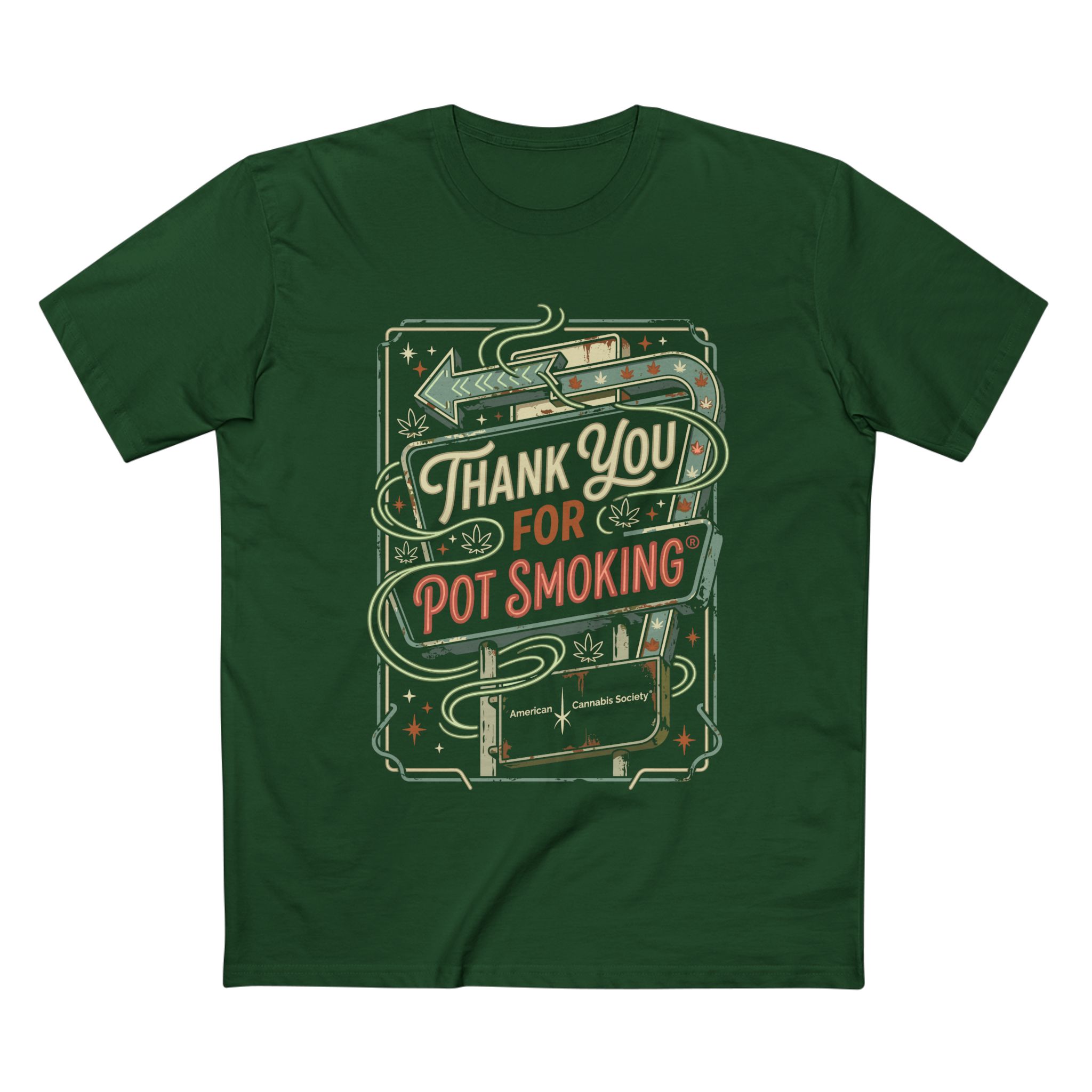 Thank You for Pot Smoking T-Shirt – Retro Cannabis Graphic Tee - Image 45