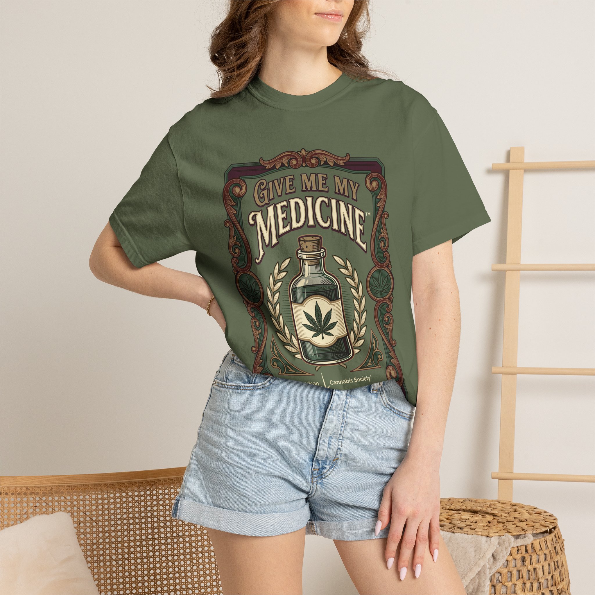 Give Me My Medicine™ T-Shirt — Vintage Cannabis Bottle Graphic Tee - Image 24