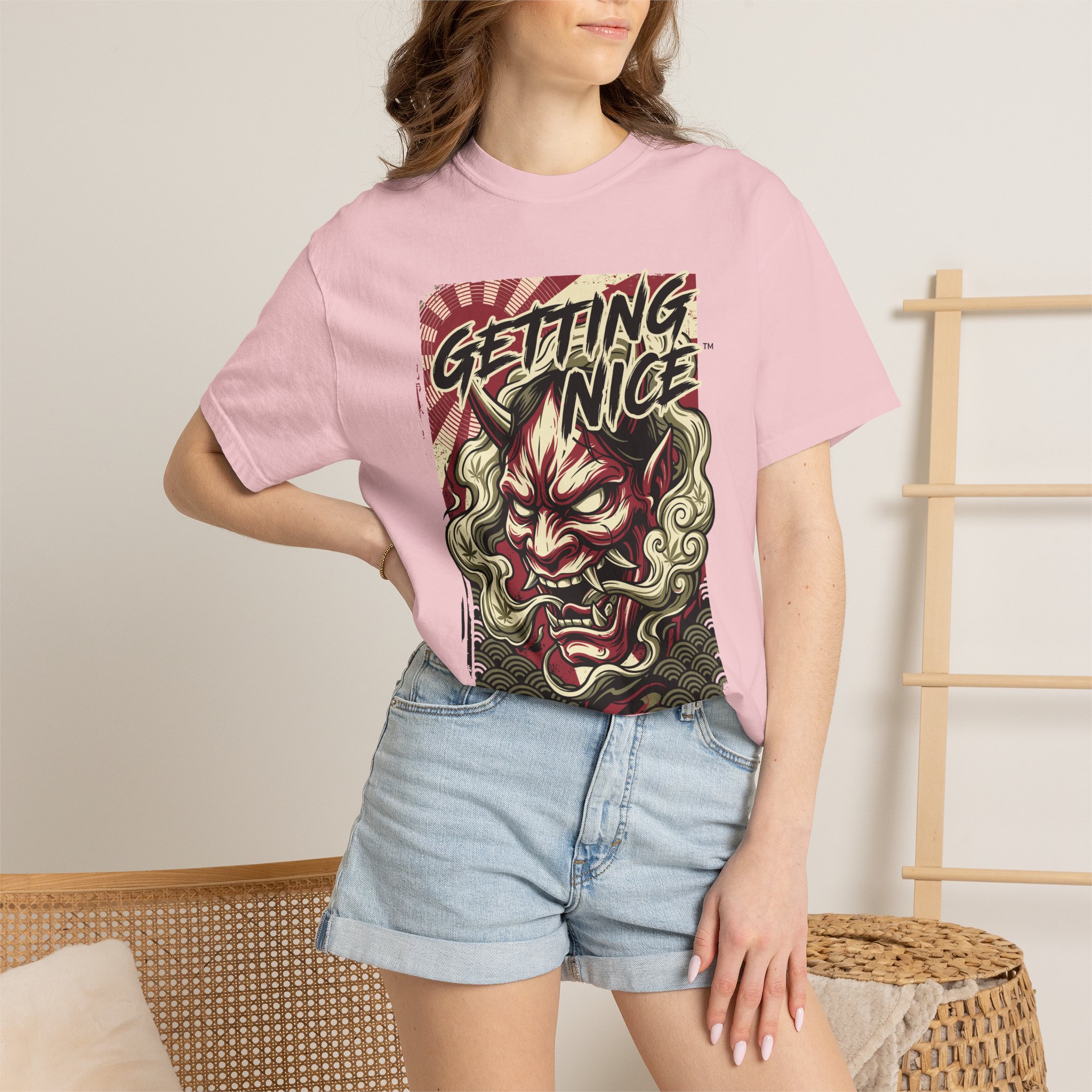 Getting Nice™ Oni Graphic T-Shirt — Japanese Demon Streetwear Tee - Image 40