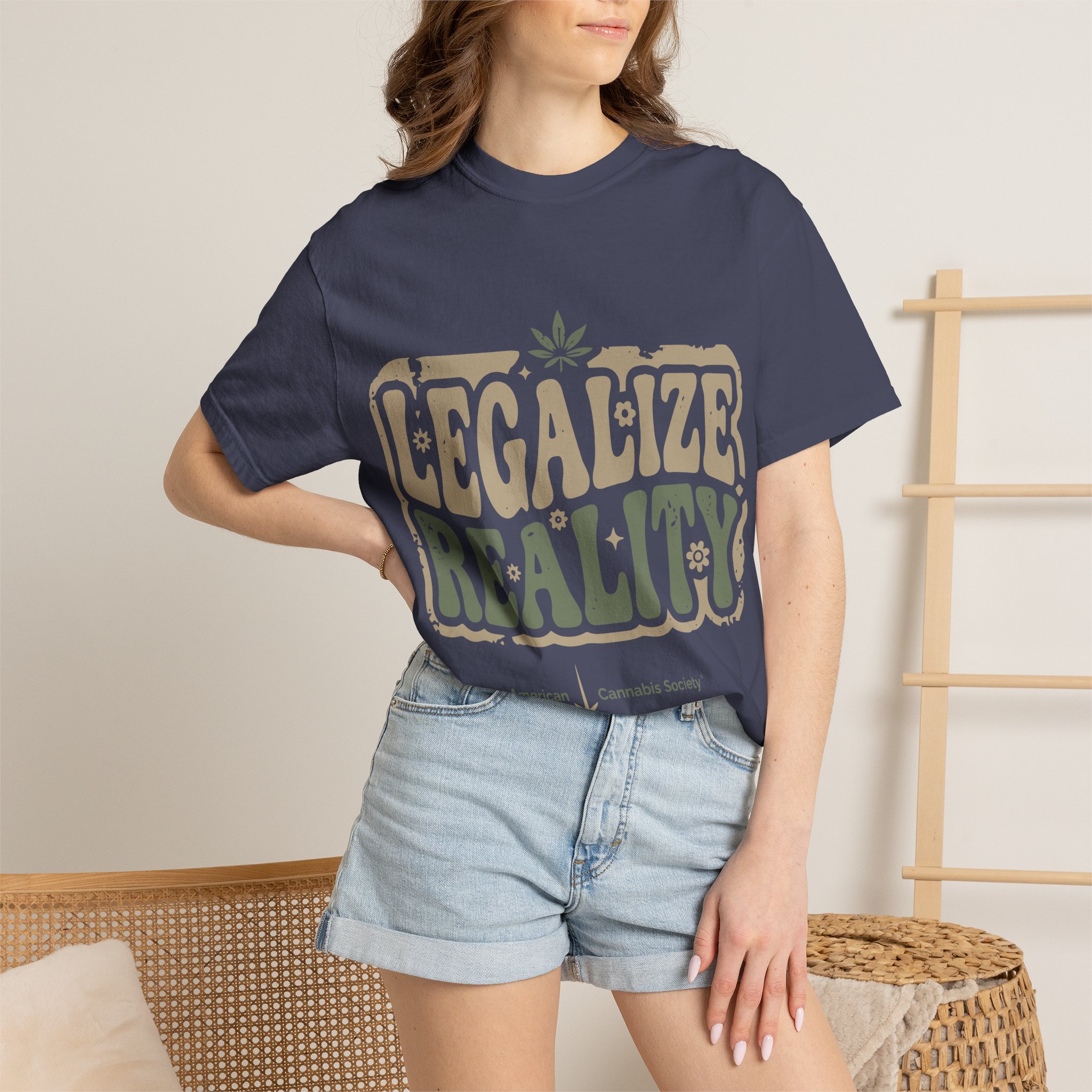 American Cannabis Society® “Legalize Reality” T-Shirt — Retro Cannabis Advocacy Graphic Tee - Image 32