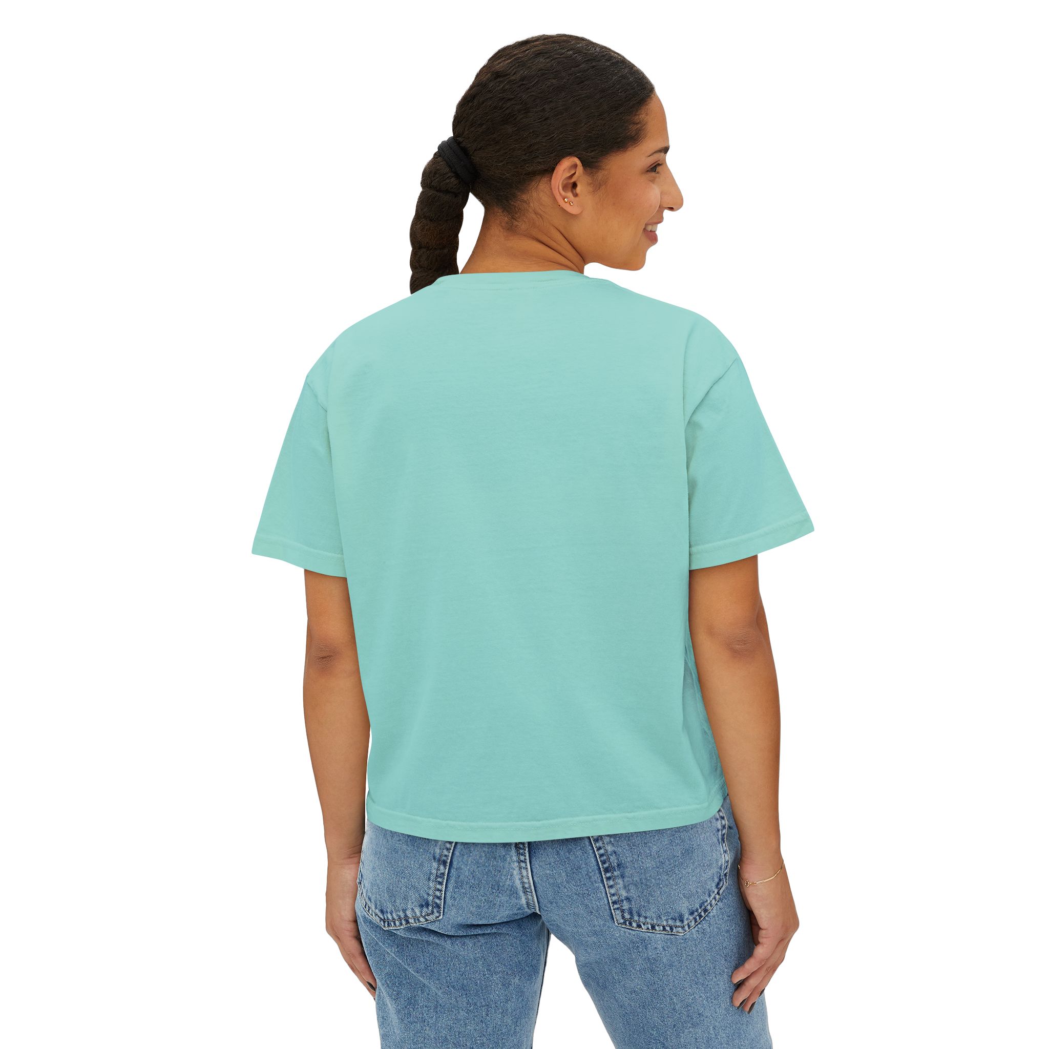 Getting Nice Cannabis Graphic Women's Boxy Tee - Image 24