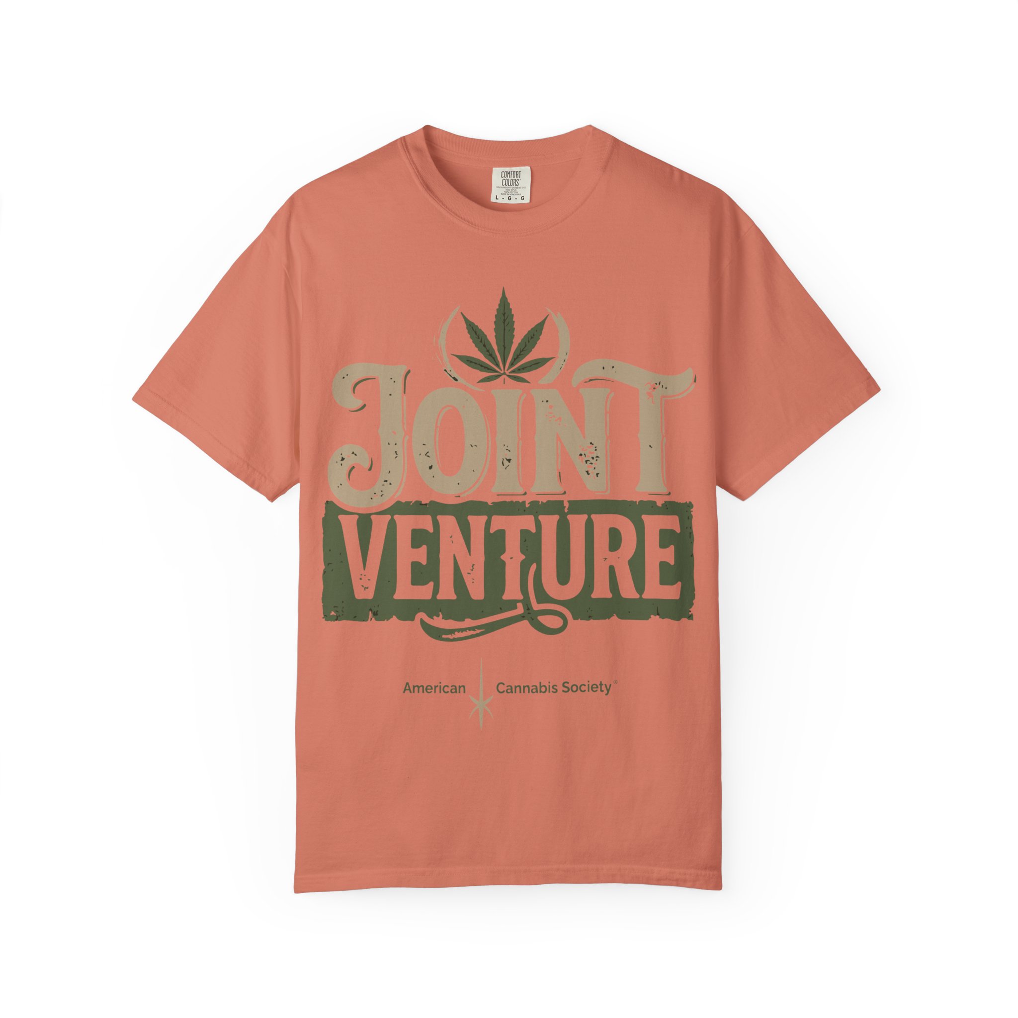 American Cannabis Society® Joint Venture T-Shirt — Cannabis Leaf Vintage Graphic Tee - Image 5