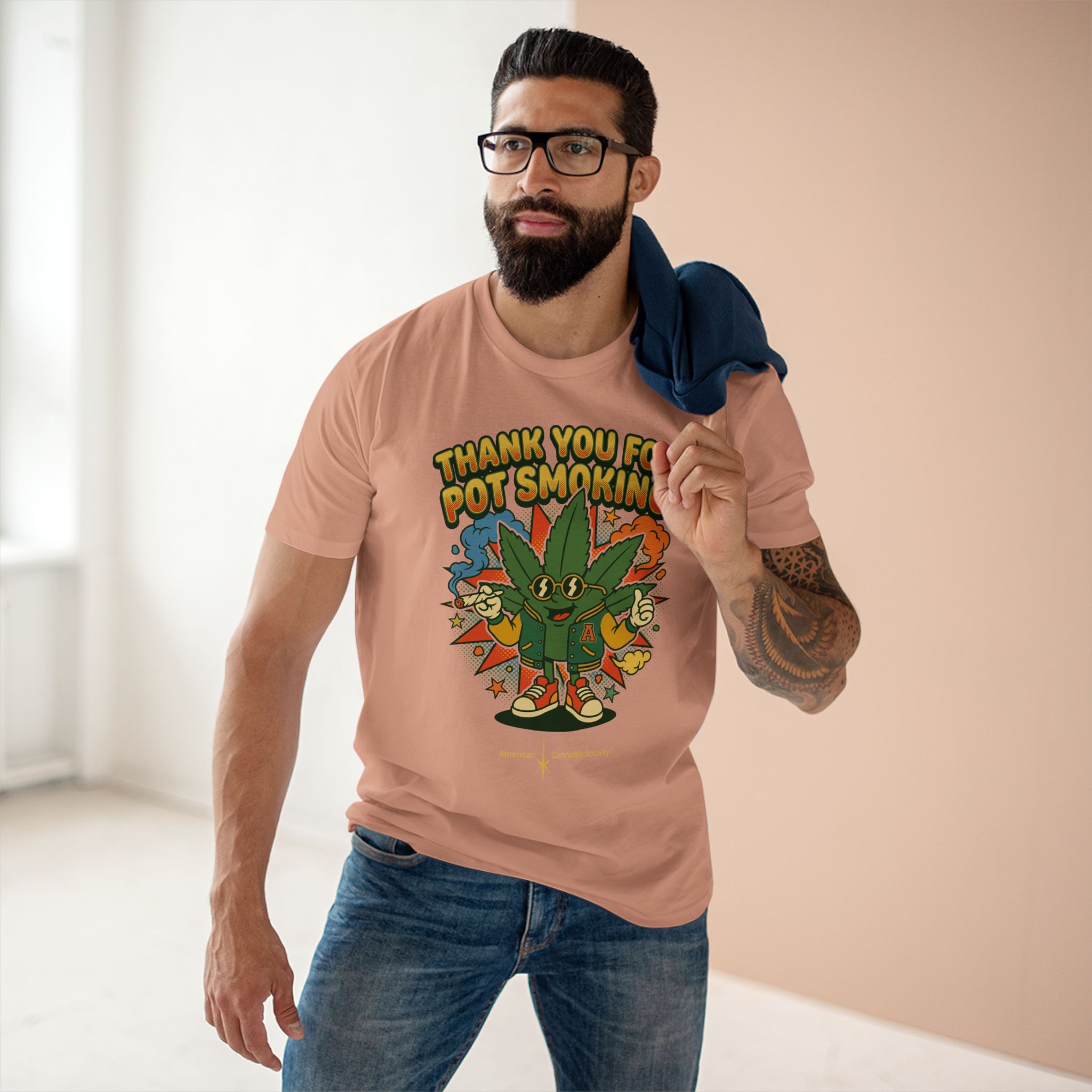 Thank You for Pot Smoking® T-Shirt — Retro Cannabis Graphic Tee - Image 19