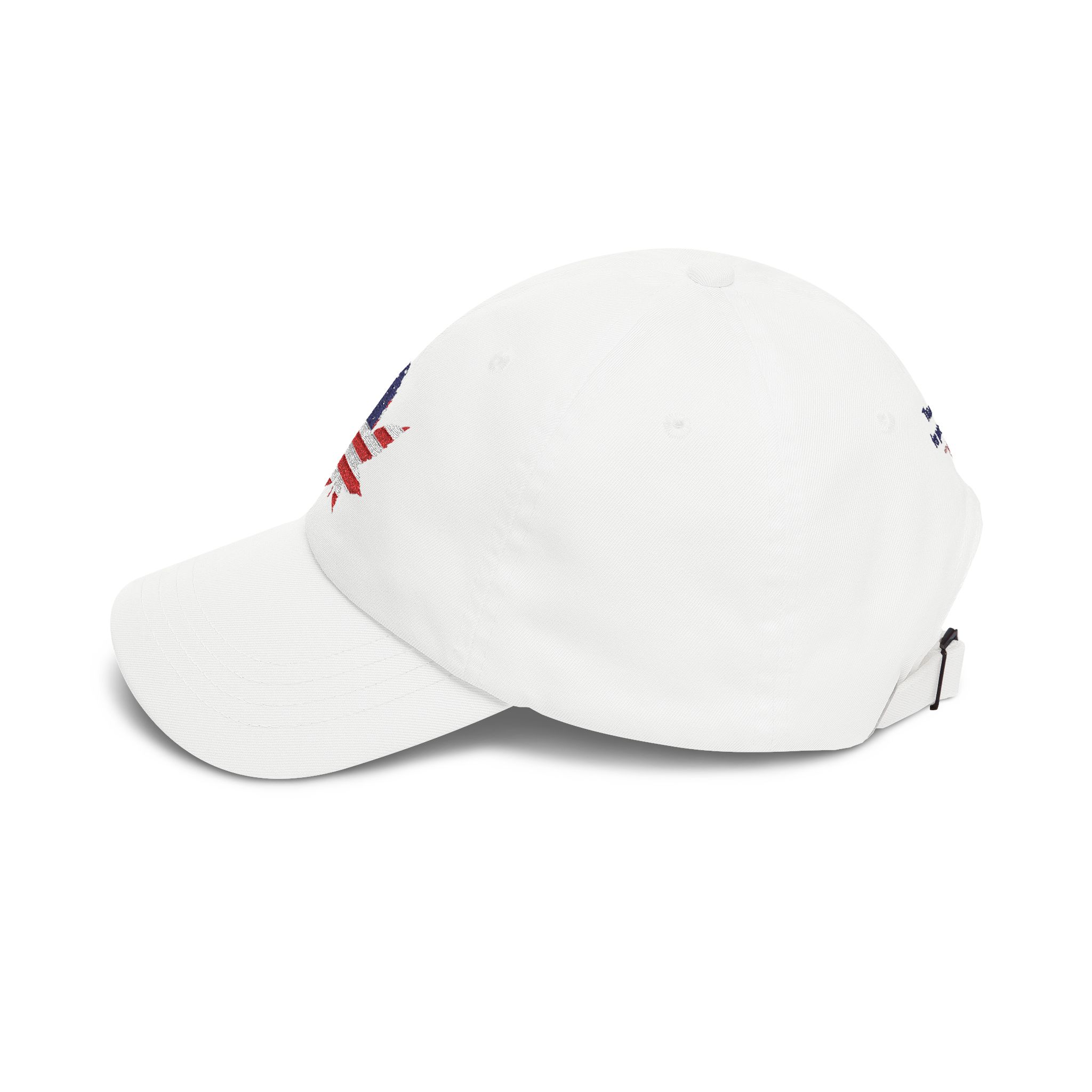 American Flag Cannabis Leaf Dad Cap — Embroidered Patriotic Hat | Yupoong by GreenRX™ | American Cannabis Society® Approved - Image 3