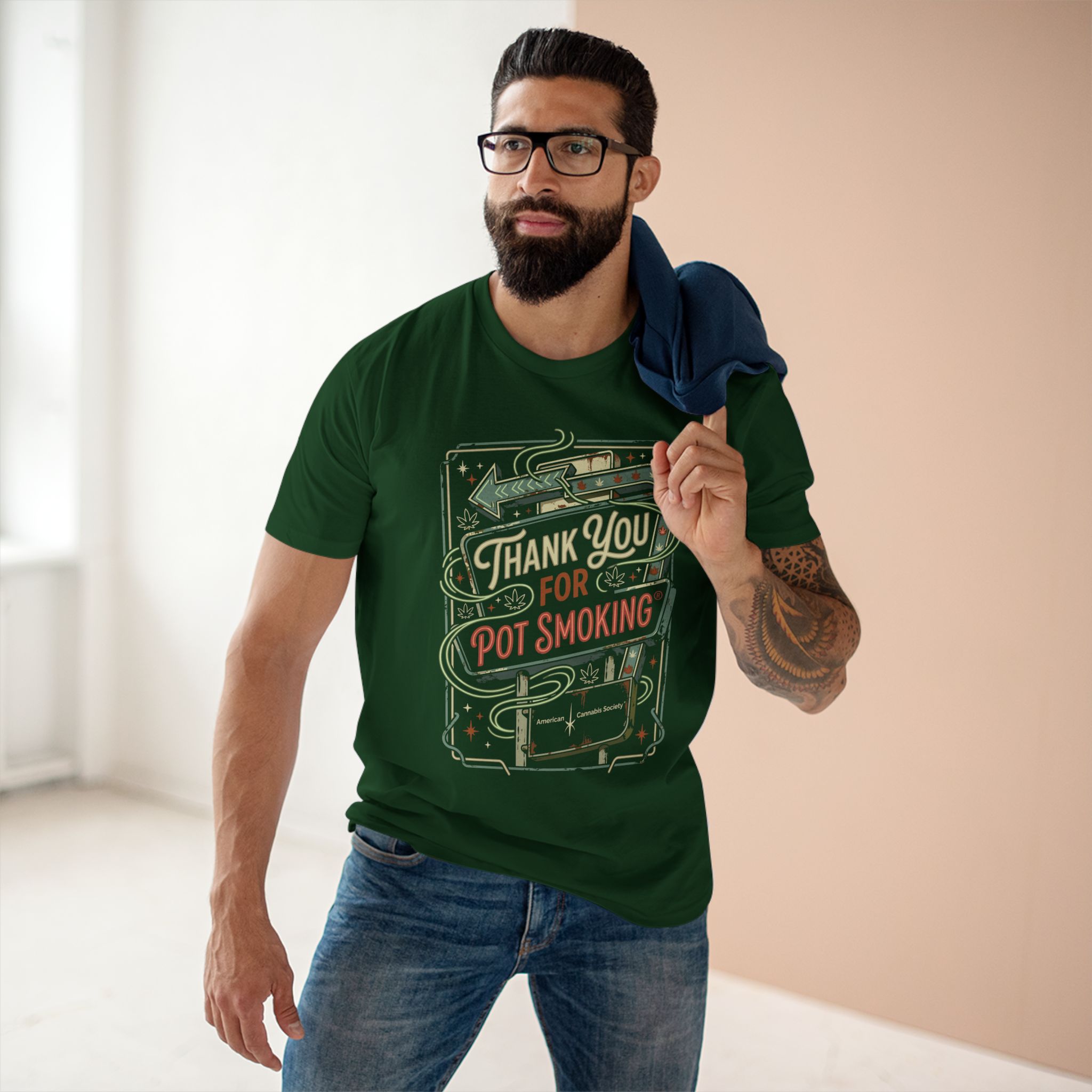 Thank You for Pot Smoking T-Shirt – Retro Cannabis Graphic Tee - Image 47