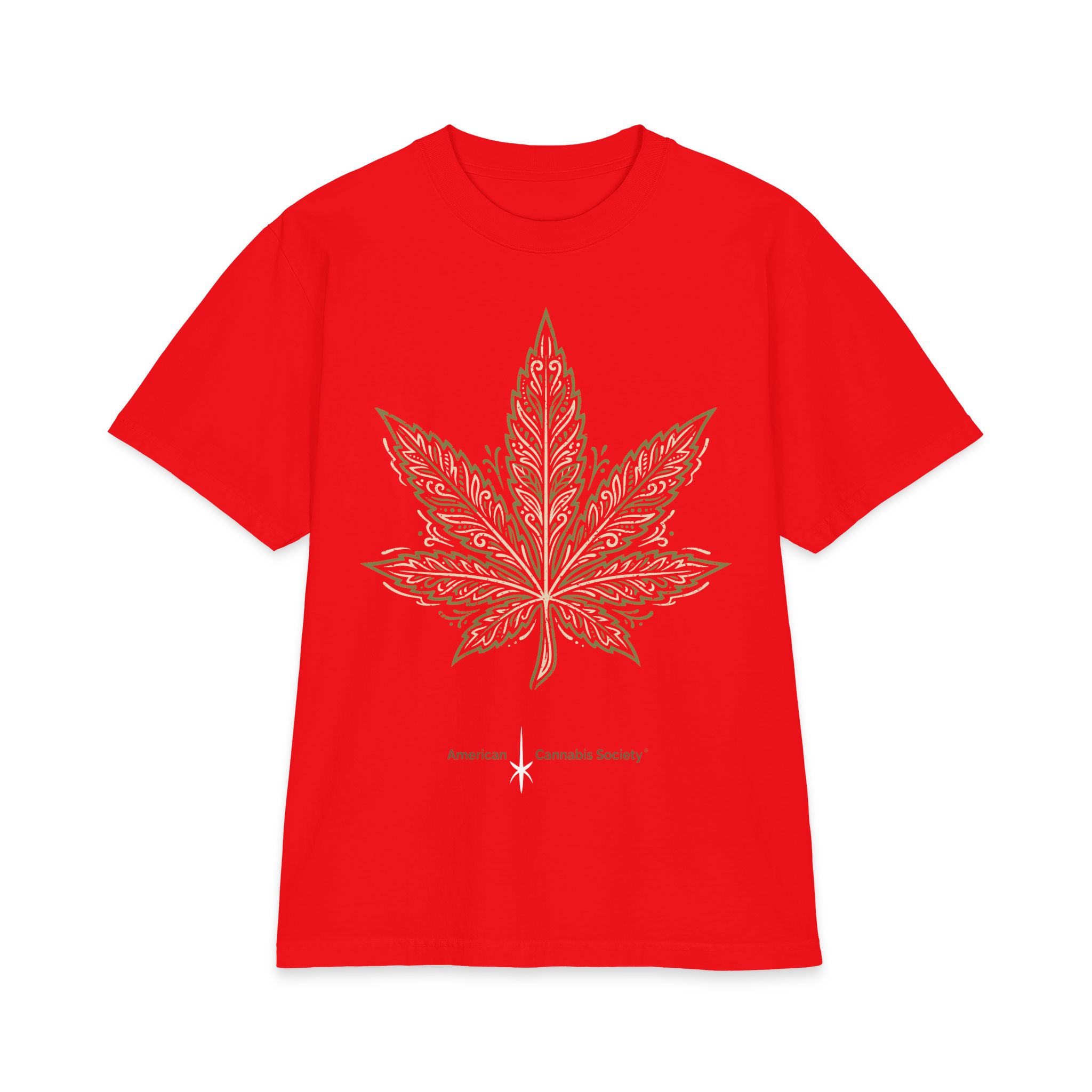 Leaf Mandala T‑Shirt — Ornate Cannabis Leaf Graphic Tee - Image 23