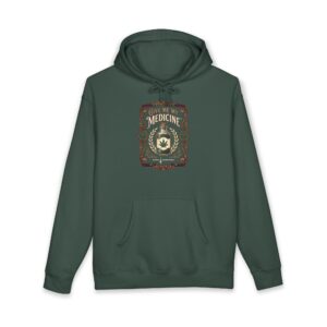 Cannabis Vintage Crest Hoodie — 'Save Our Strains' Graphic Hooded Sweatshirt