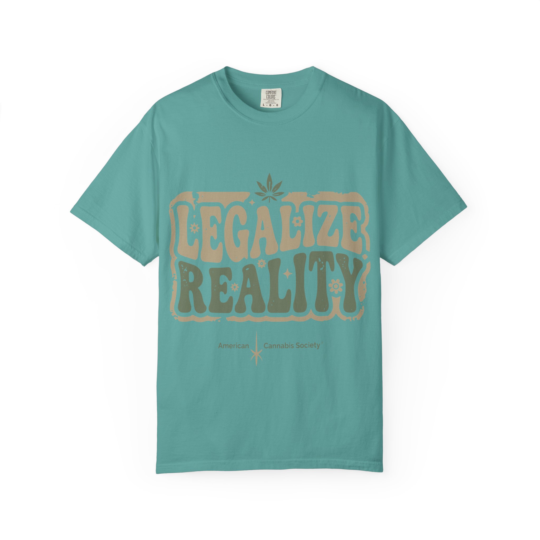 American Cannabis Society® “Legalize Reality” T-Shirt — Retro Cannabis Advocacy Graphic Tee - Image 13
