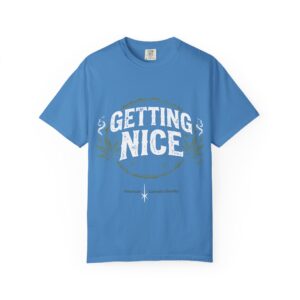 Getting Nice™ Cannabis Leaf Emblem T-Shirt — Retro American Cannabis Society® Graphic Tee
