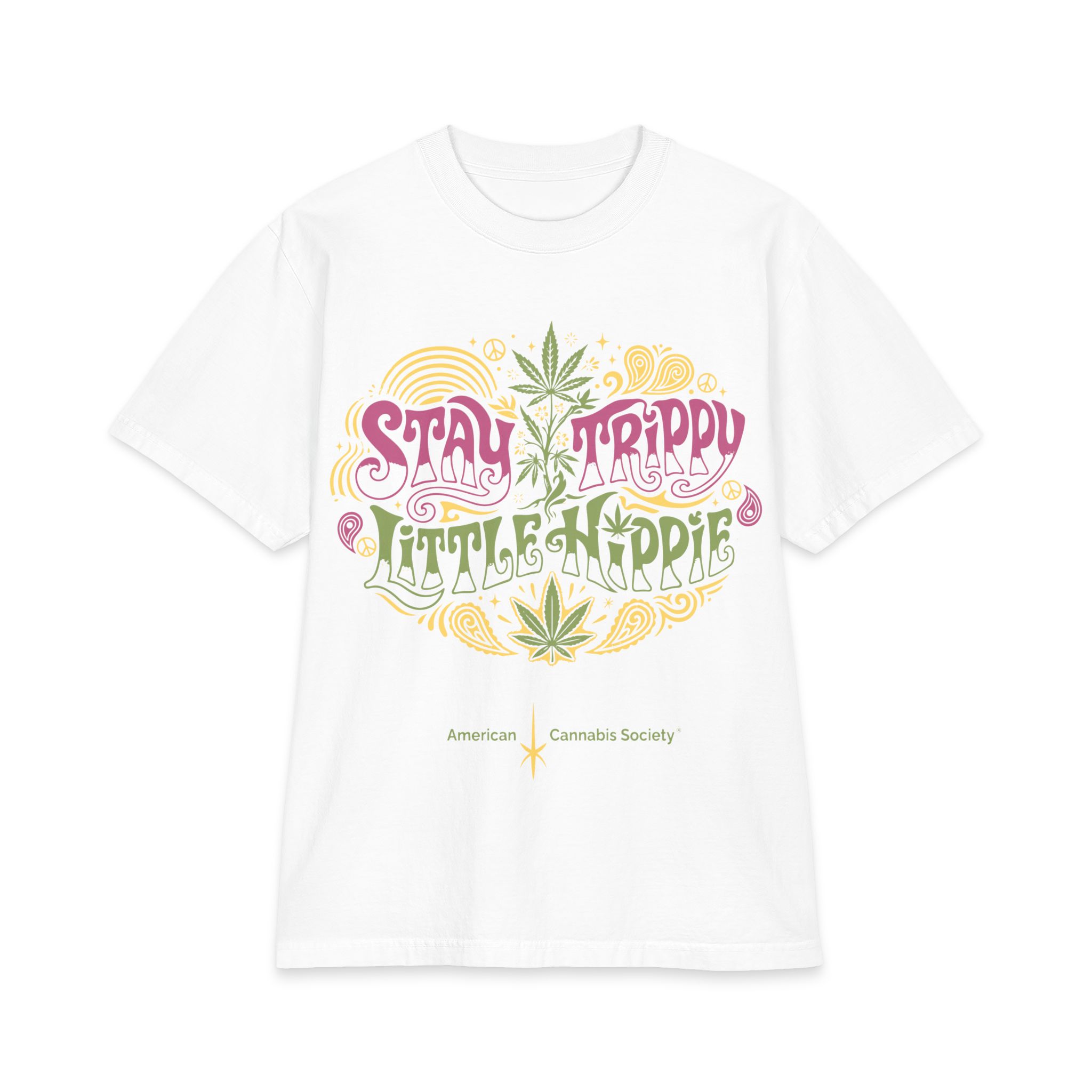 Stay Trippy Little Hippie T-Shirt — Retro Psychedelic Cannabis Tee - Image 12