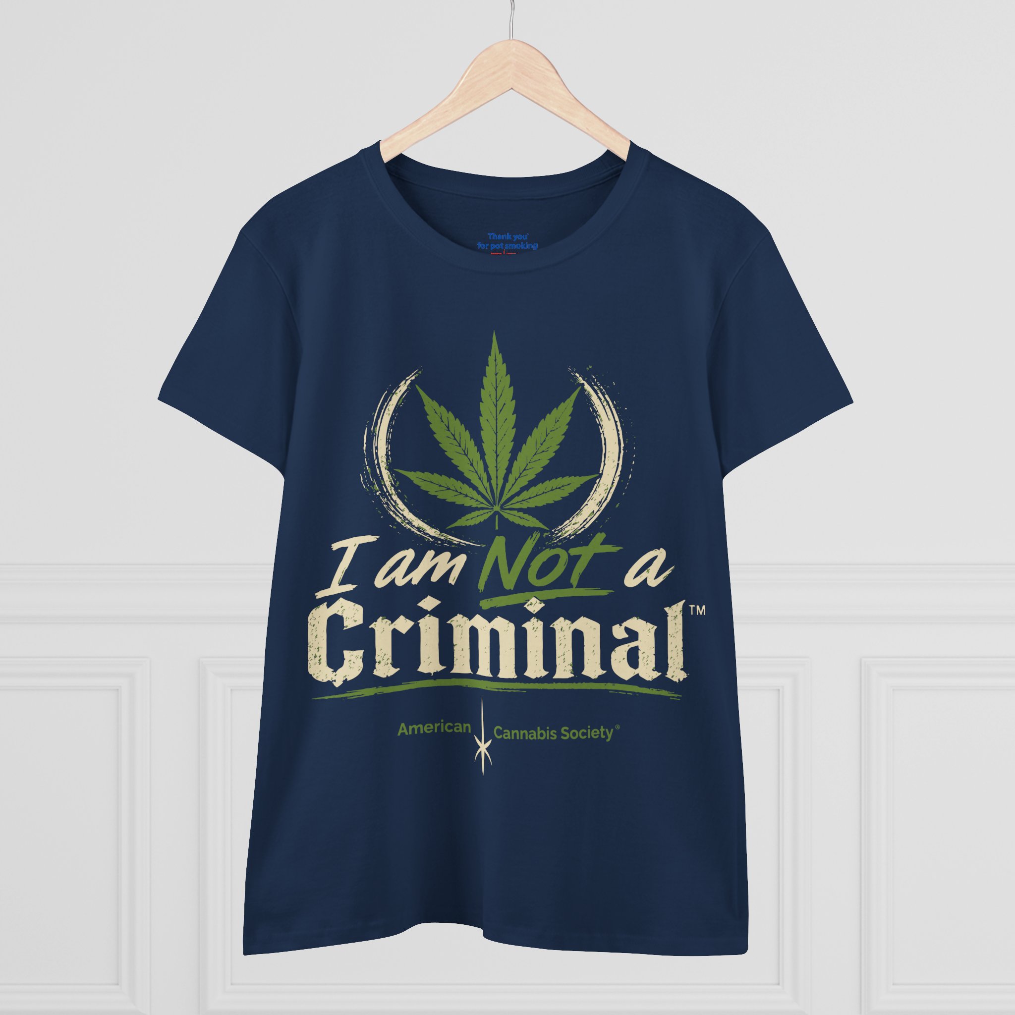 Women's Tee — "I Am Not a Criminal" Cannabis Leaf Graphic - Image 23