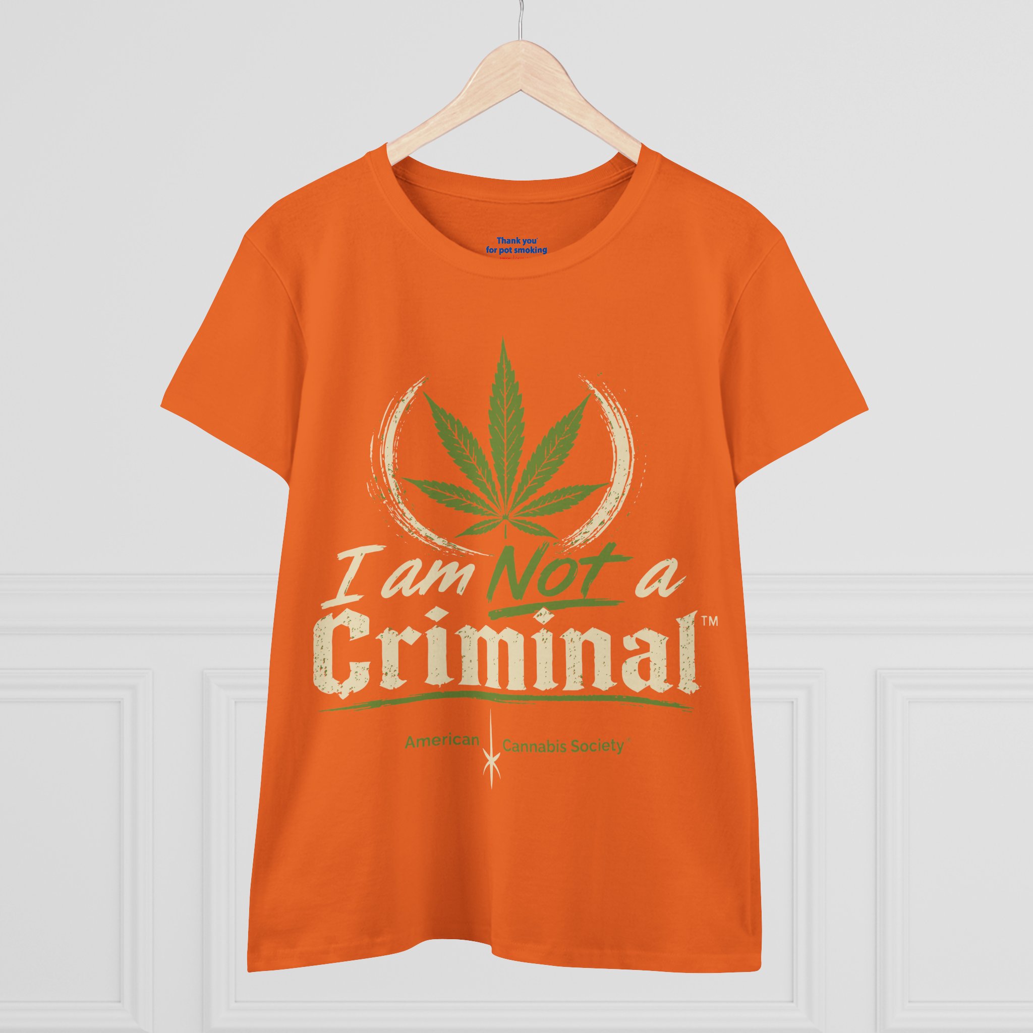 Women's Tee — "I Am Not a Criminal" Cannabis Leaf Graphic - Image 15
