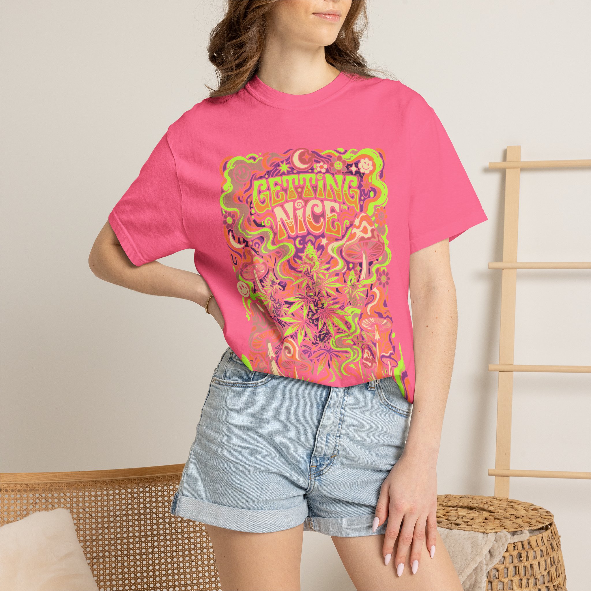 Psychedelic Getting Nice™ Graphic T-Shirt - Image 52
