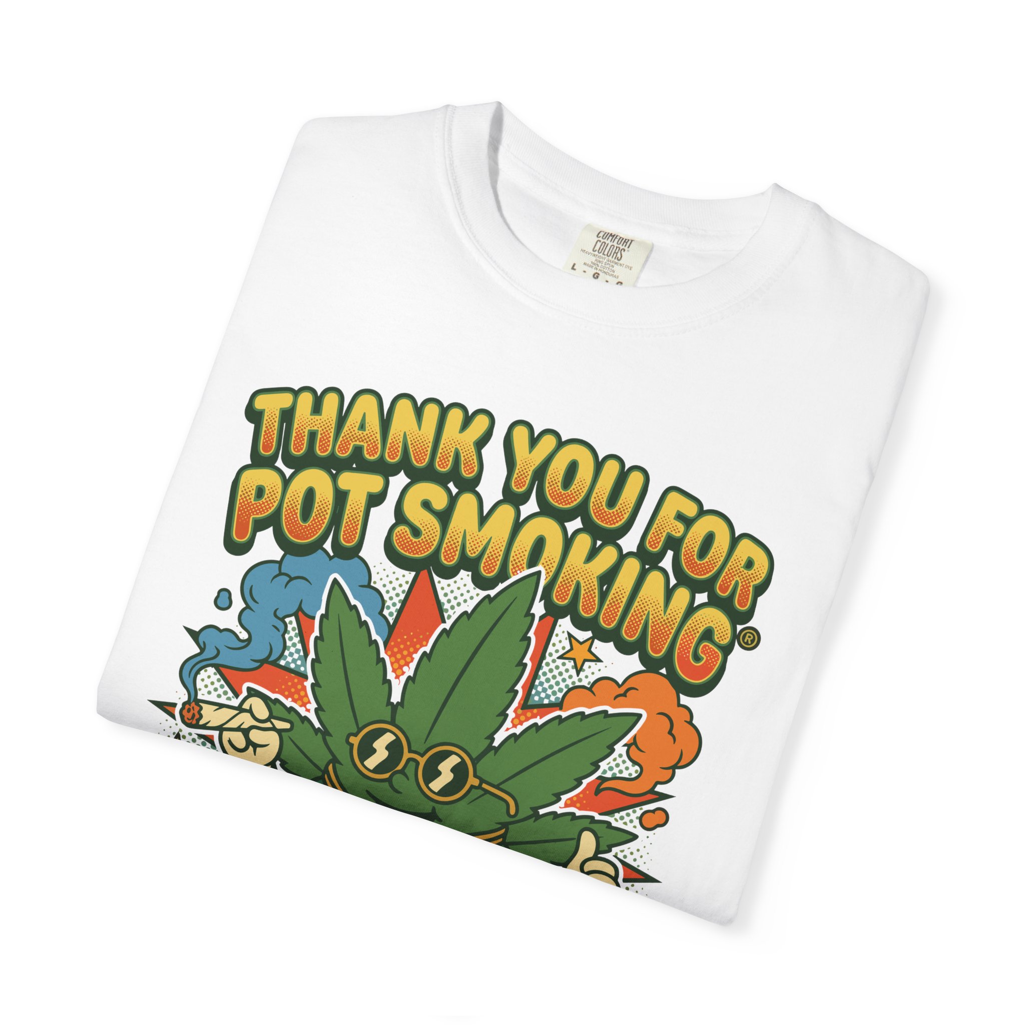 Thank You For Pot Smoking® Retro Cartoon T-Shirt - Image 3