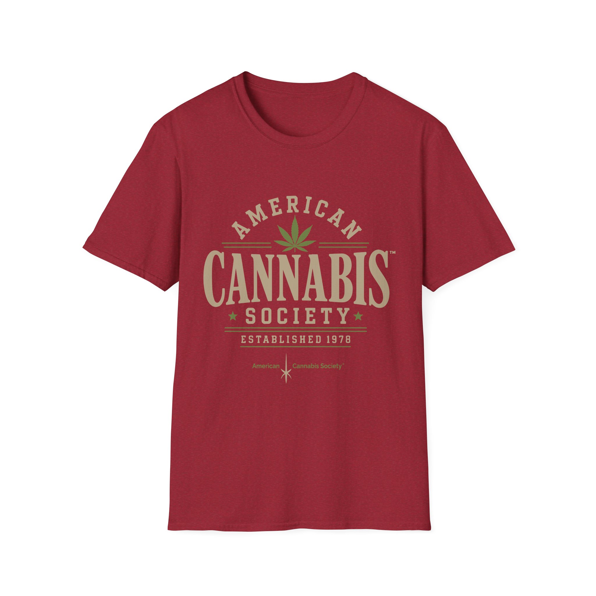 American Cannabis Society® T-Shirt — American Cannabis Society® Vintage Logo Tee - Image 45