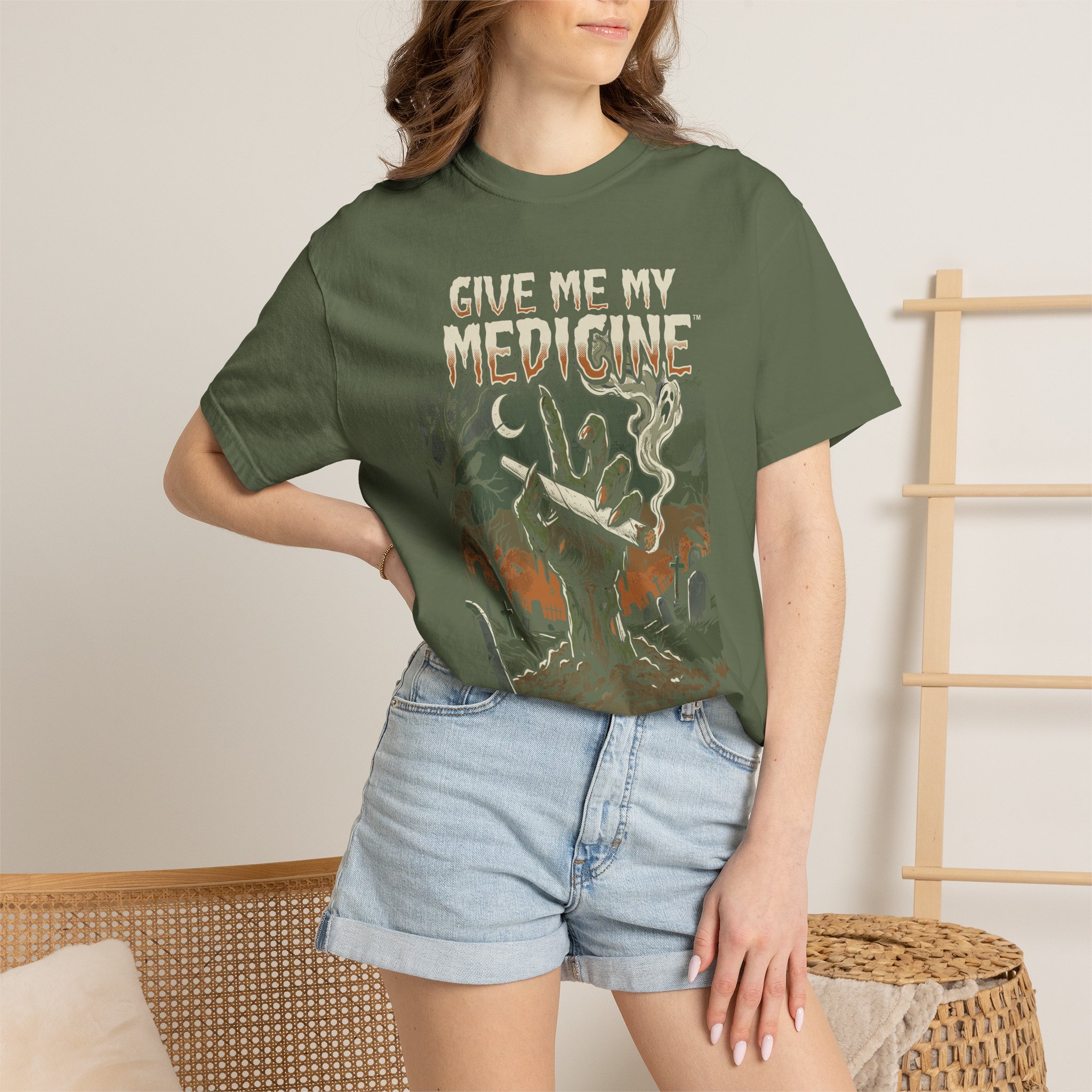 Give Me My Medicine™ Retro Horror Surf Band Tee - Image 36