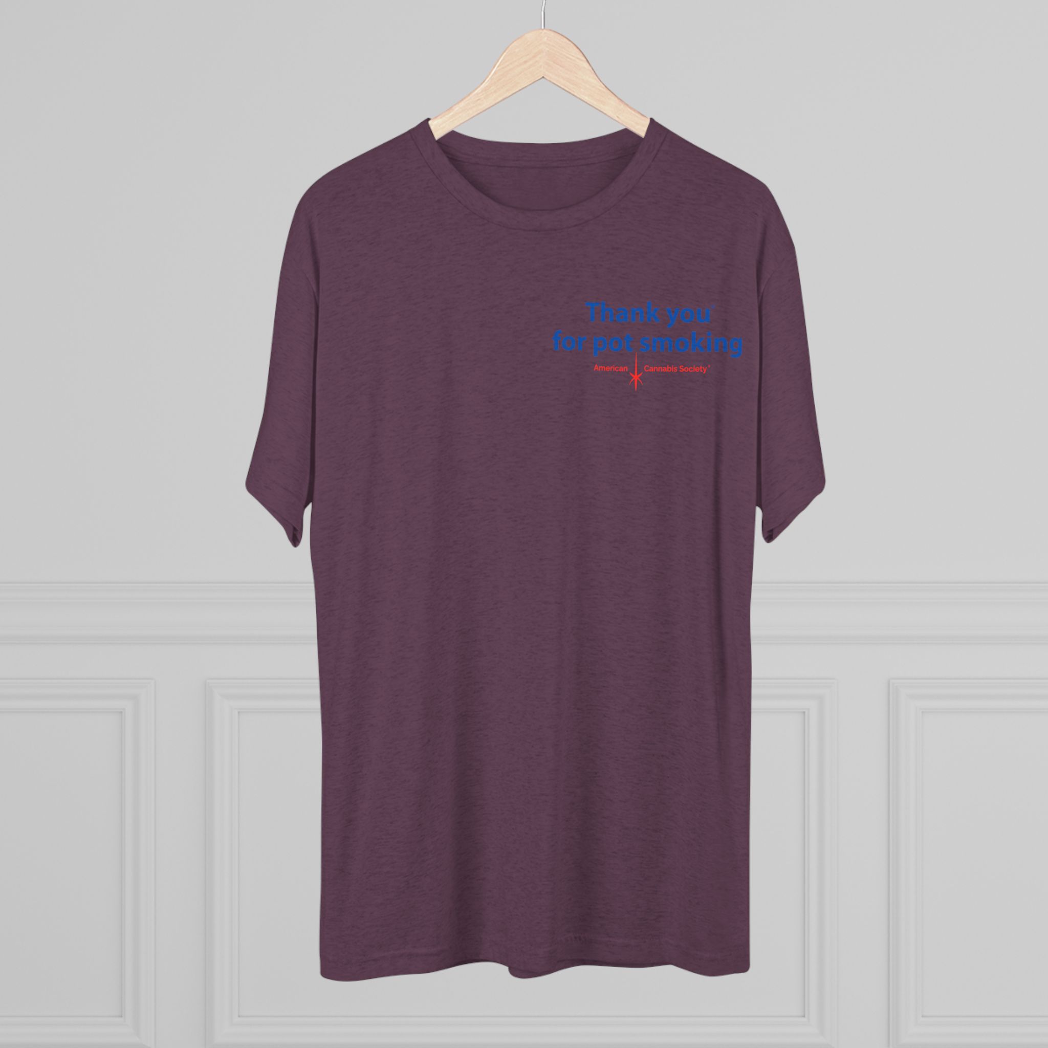 Thank You for Pot Smoking® Tri-Blend Crew Tee | ACS® Approved | THC Factor - Image 48