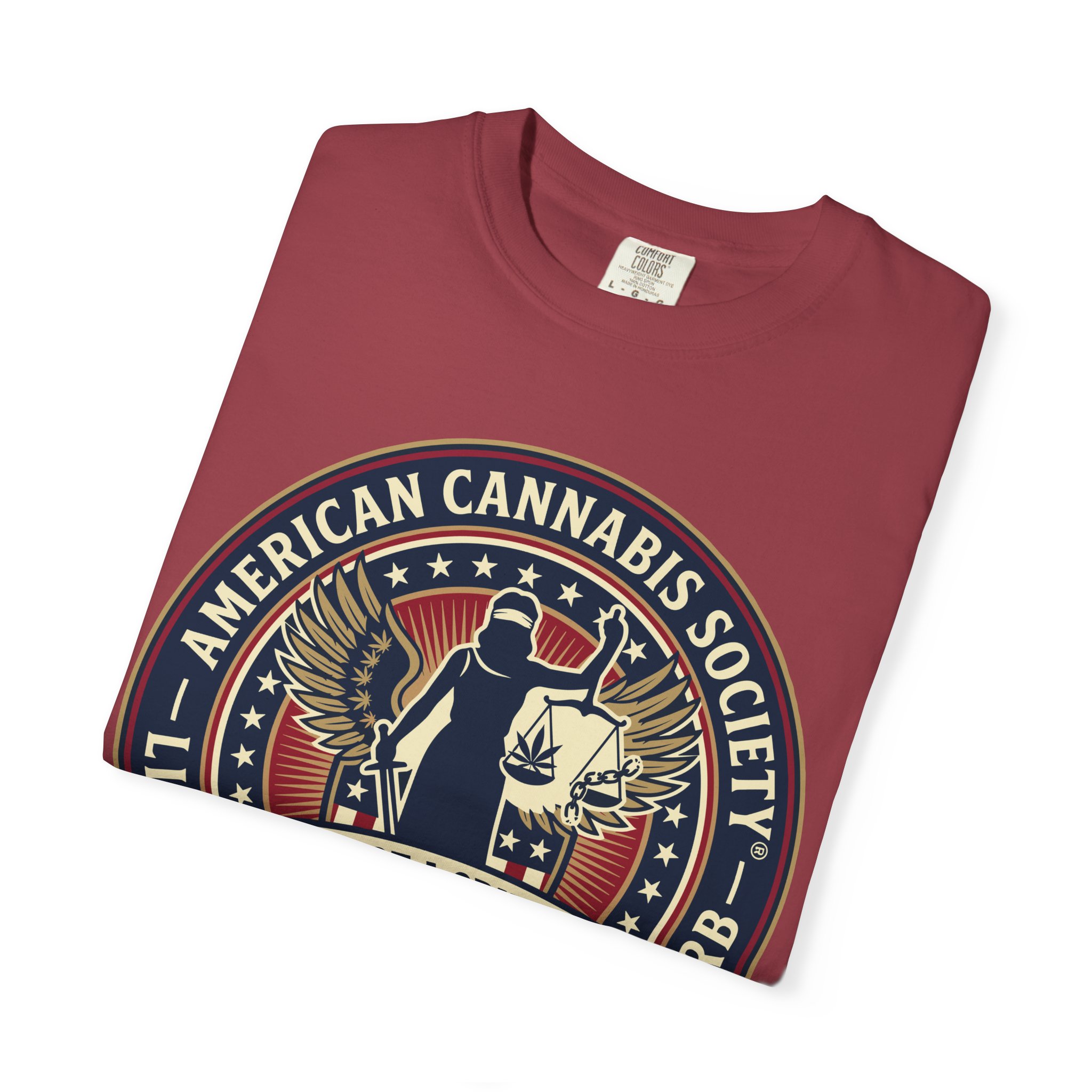 American Cannabis Society® “I Am Not a Criminal™” Liberty T-Shirt — Cannabis Crest Graphic Tee - Image 59
