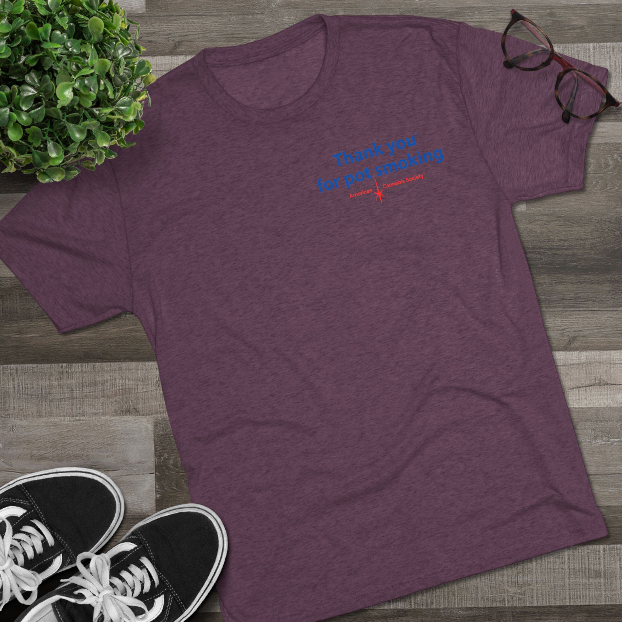 Thank You for Pot Smoking® Tri-Blend Crew Tee | ACS® Approved | THC Factor - Image 47