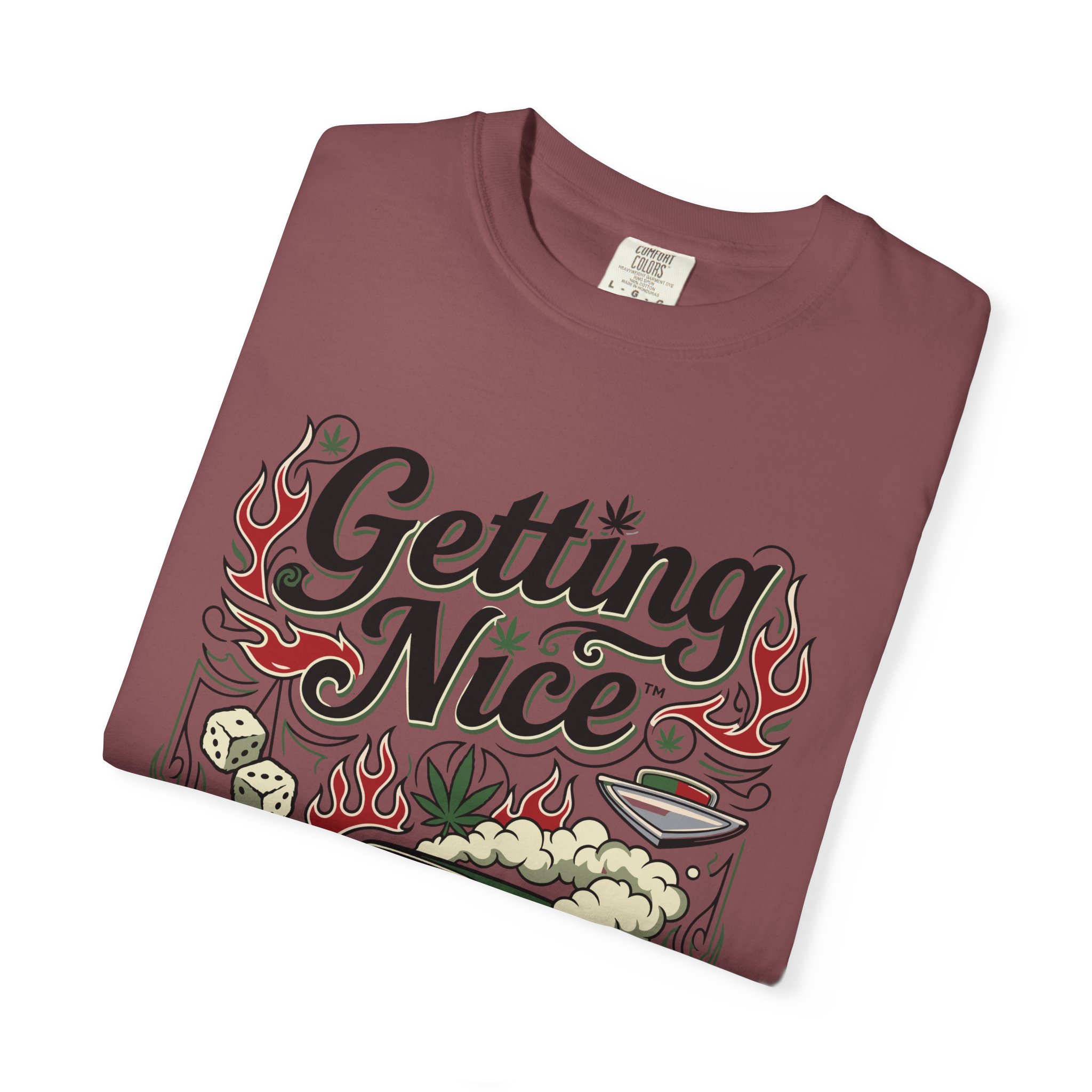 Getting Nice™ Lowrider T-Shirt — Cannabis Car Culture Graphic Tee - Image 15