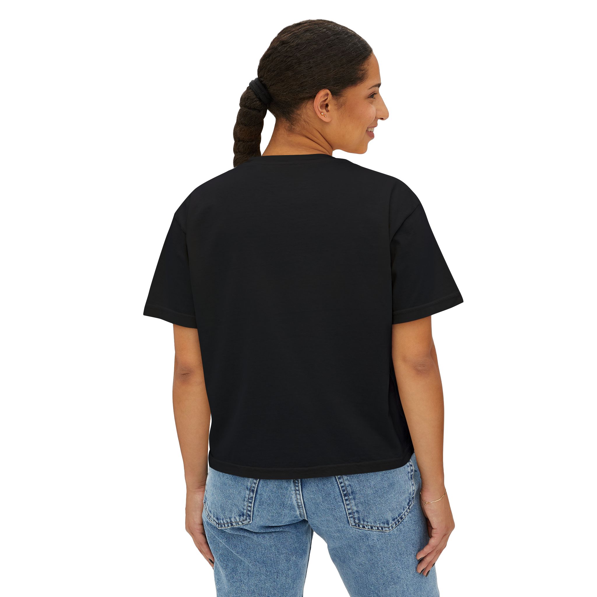 Getting Nice Cannabis Graphic Women's Boxy Tee - Image 28