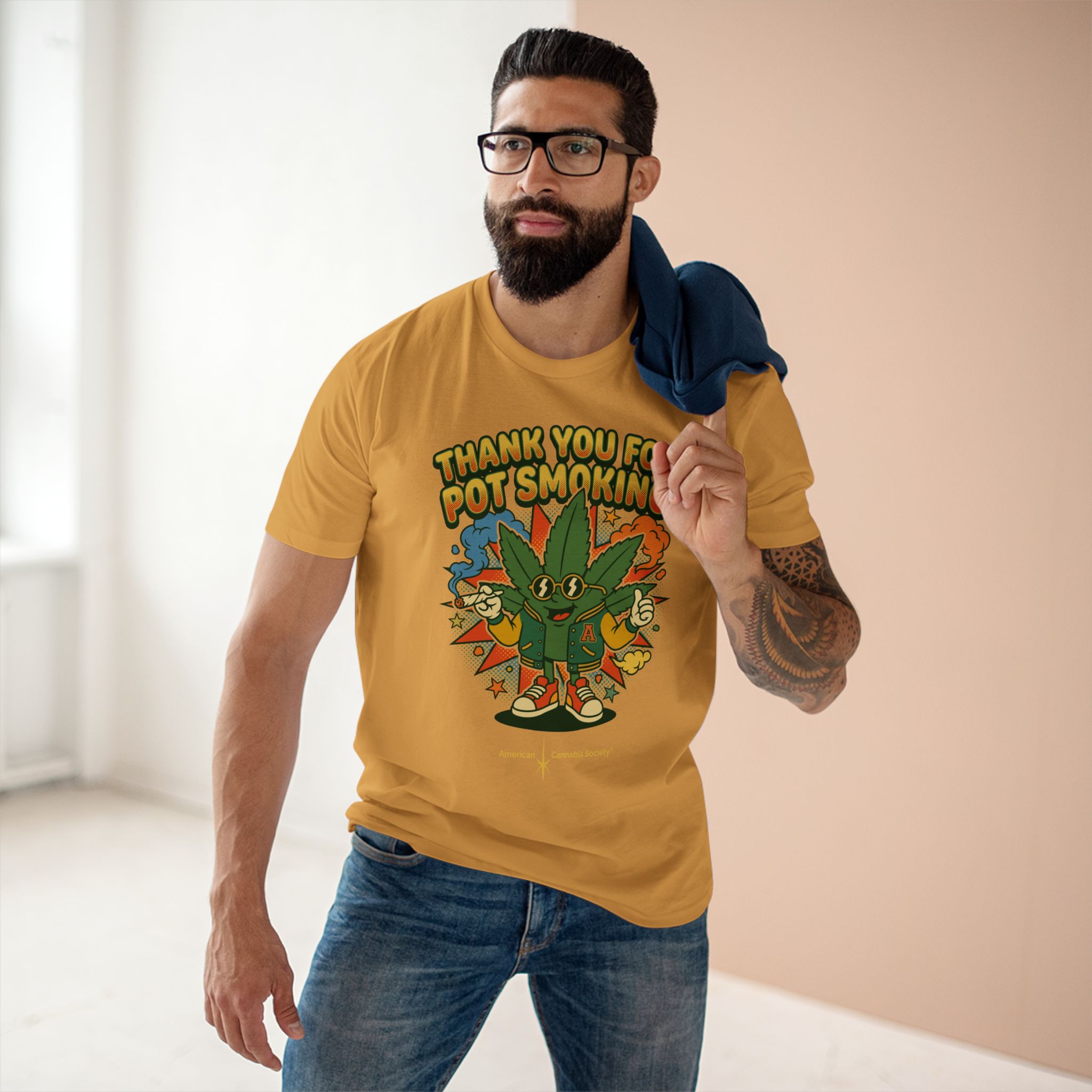 Thank You for Pot Smoking® T-Shirt — Retro Cannabis Graphic Tee - Image 31