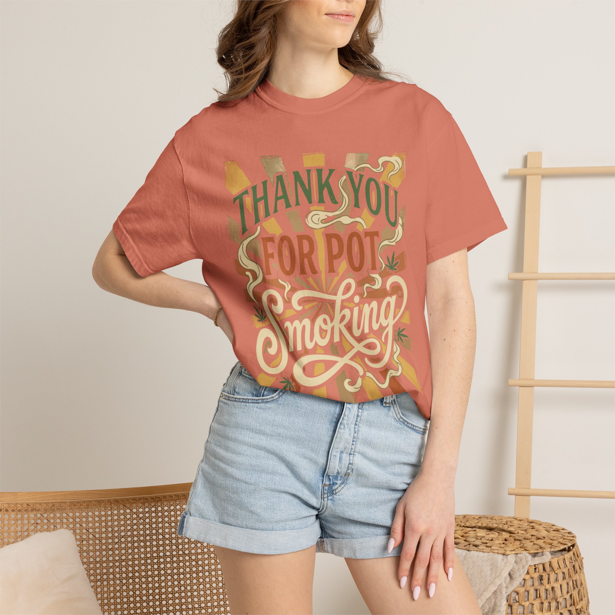 Thank You For Pot Smoking® T-Shirt — Vintage Cannabis Graphic Tee - Image 8