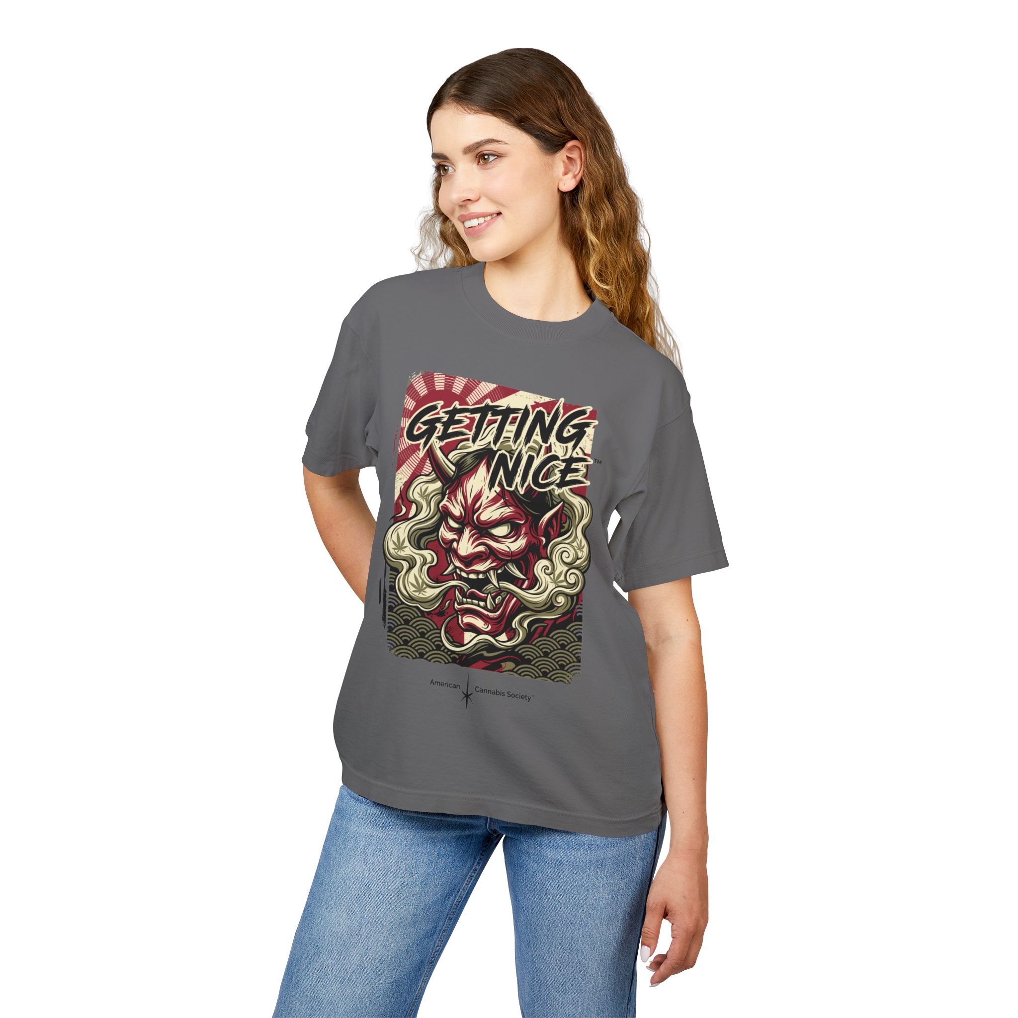 Getting Nice Oni Graphic Tee — Japanese Demon Mask Streetwear Shirt - Image 15