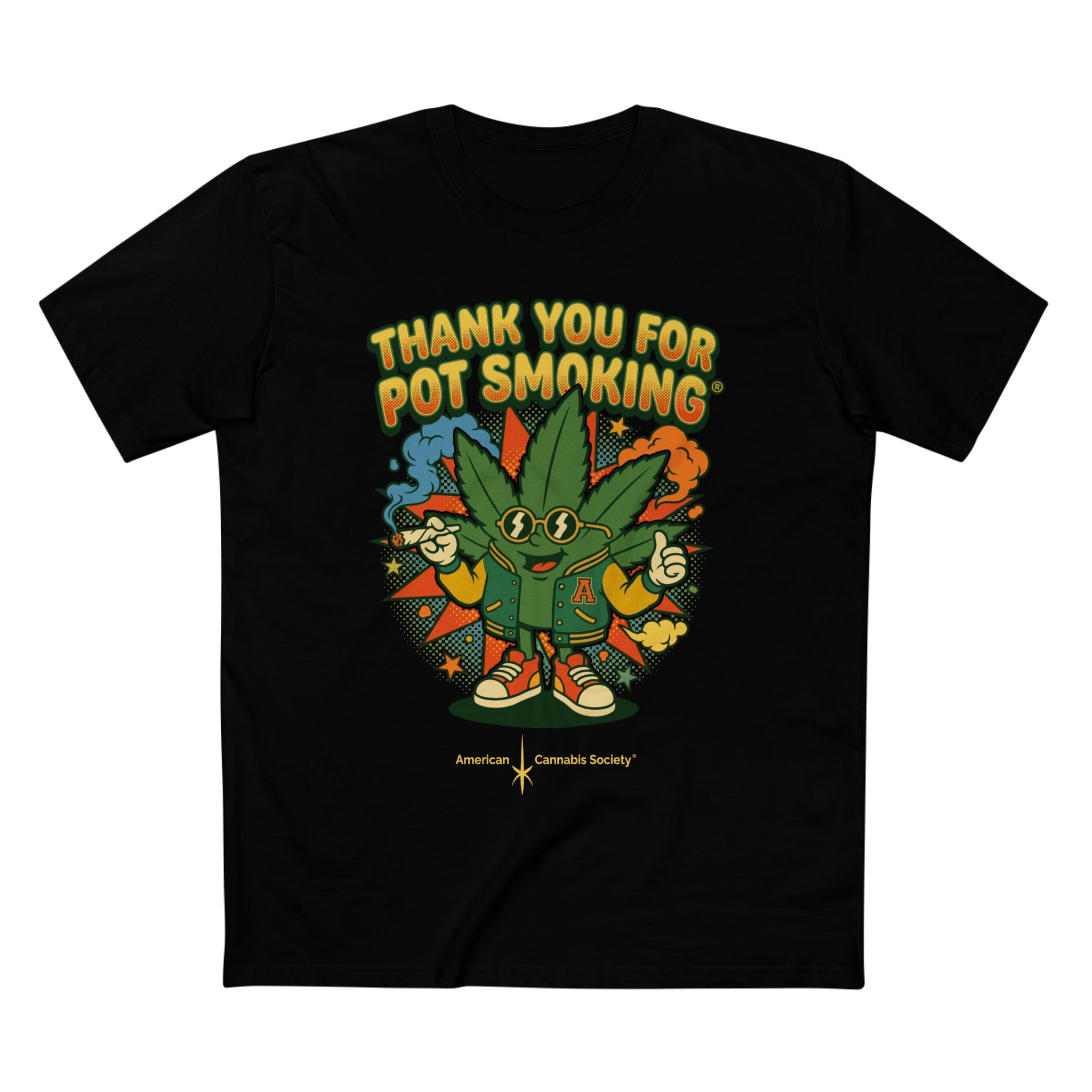 Thank You for Pot Smoking® T-Shirt — Retro Cannabis Graphic Tee - Image 9