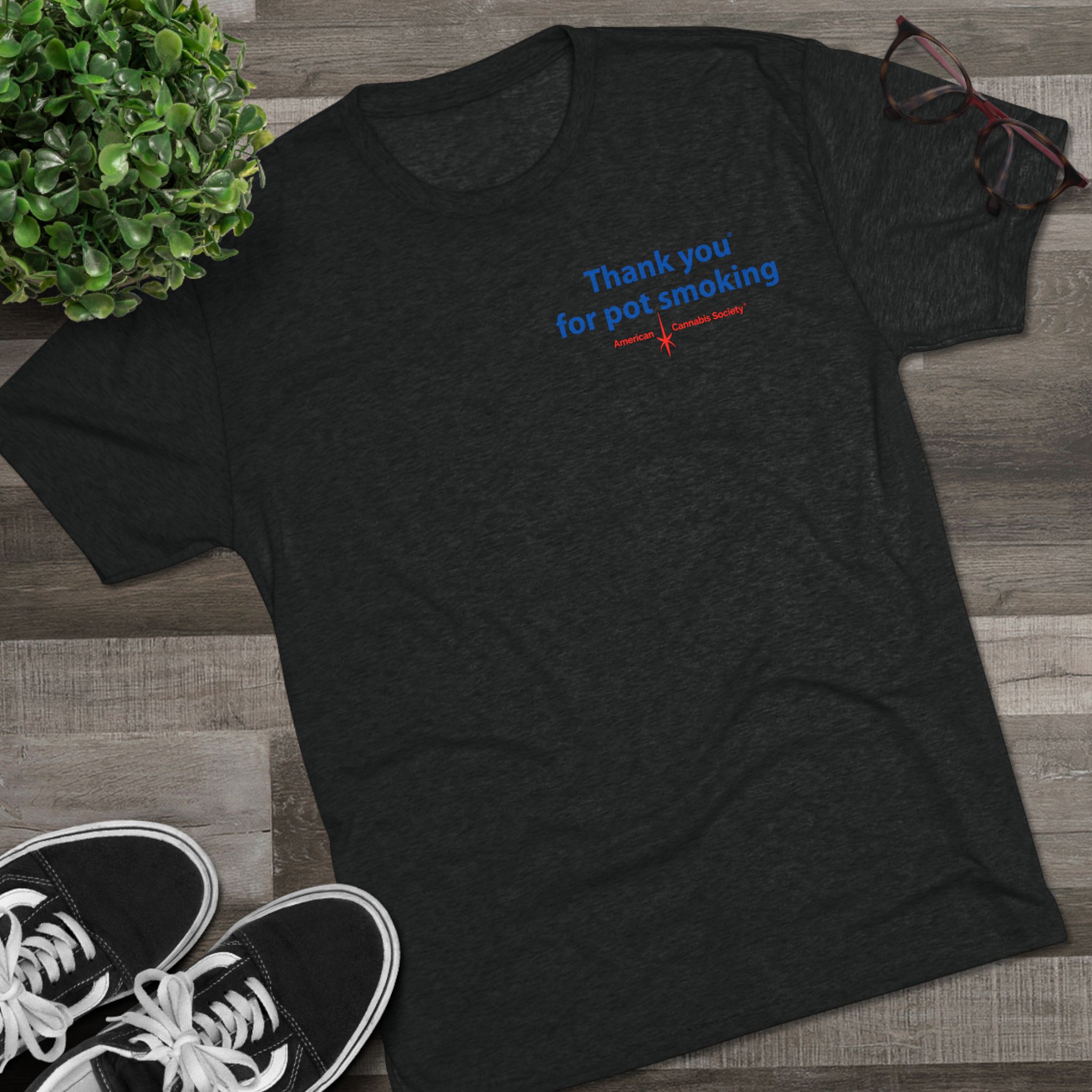 Thank You for Pot Smoking® Tri-Blend Crew Tee | ACS® Approved | THC Factor - Image 7